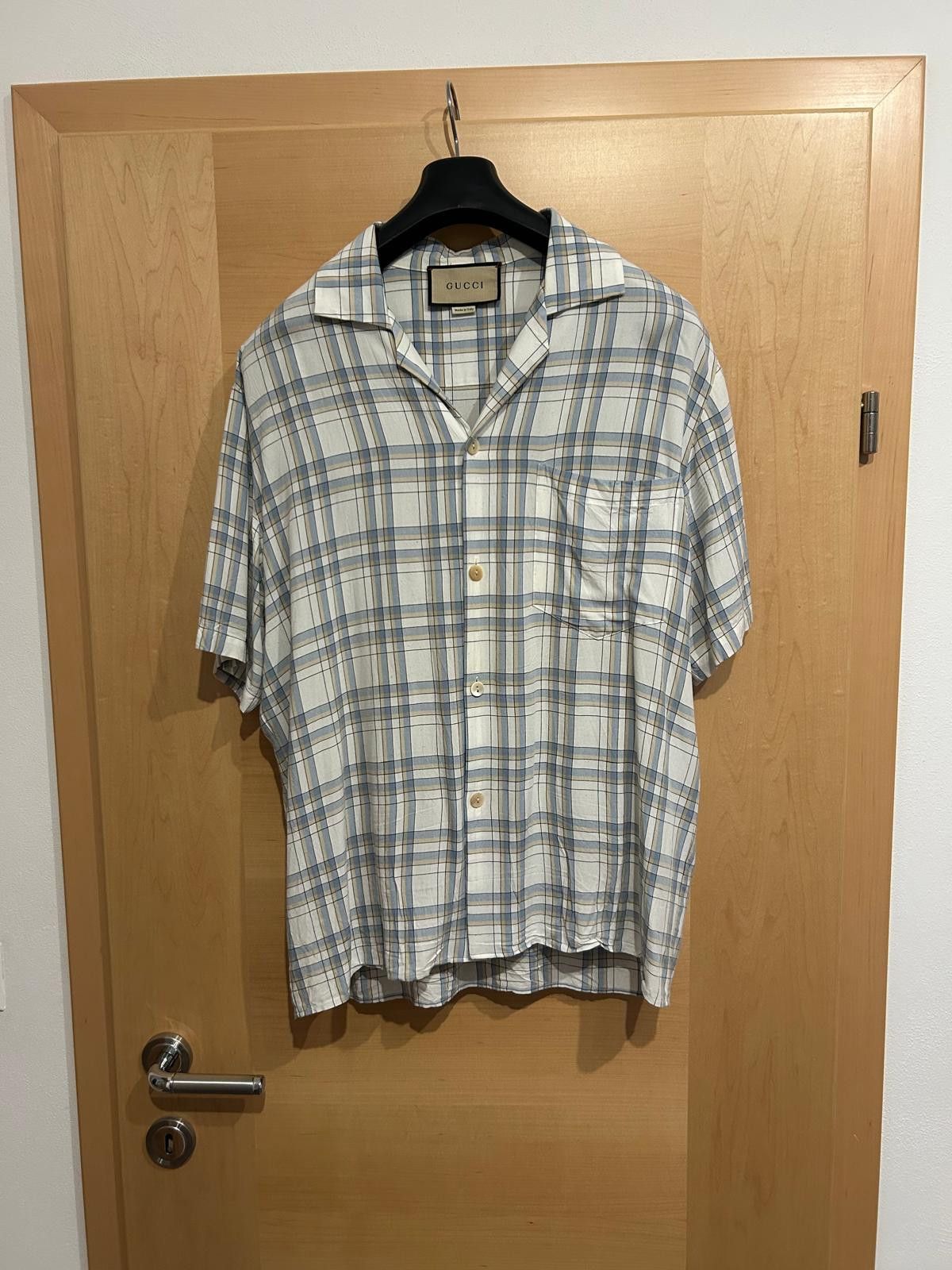 Gucci Gucci Short-Sleeved Shirt with Crinkle Effect Size US L / EU 52-54 / 3 - 1 Thumbnail