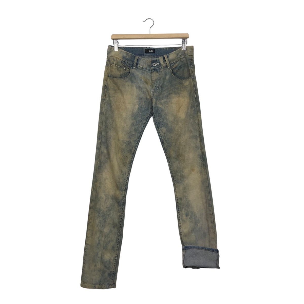 Japanese Brand Vintage Skinny Denim Jeans Glad News Acid Wash Issey Miyake Size US 34 / EU 50 - 14 Thumbnail