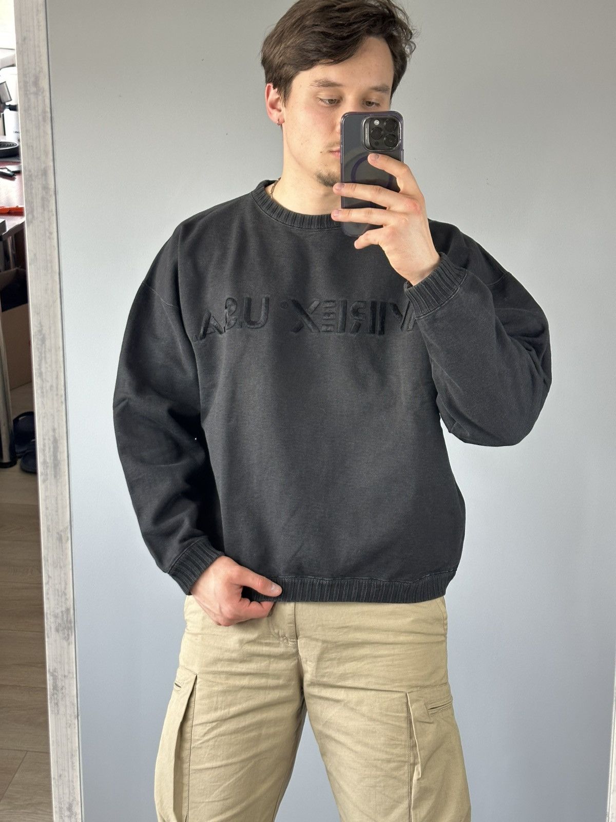 Avirex × Vintage Avirex USA vintage sweatshirt mens box fit heavy cotton Size US L / EU 52-54 / 3 - 3 Thumbnail