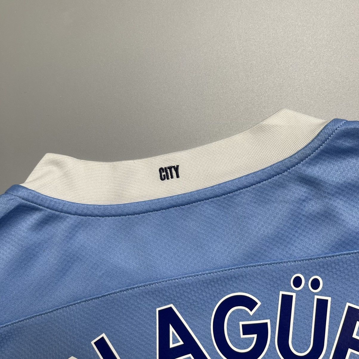Puma × Vintage MAN CITY PUMA 2020/2021 FOOTBALL HOME JERSEY #10 AGUERO Size US M / EU 48-50 / 2 - 18 Thumbnail