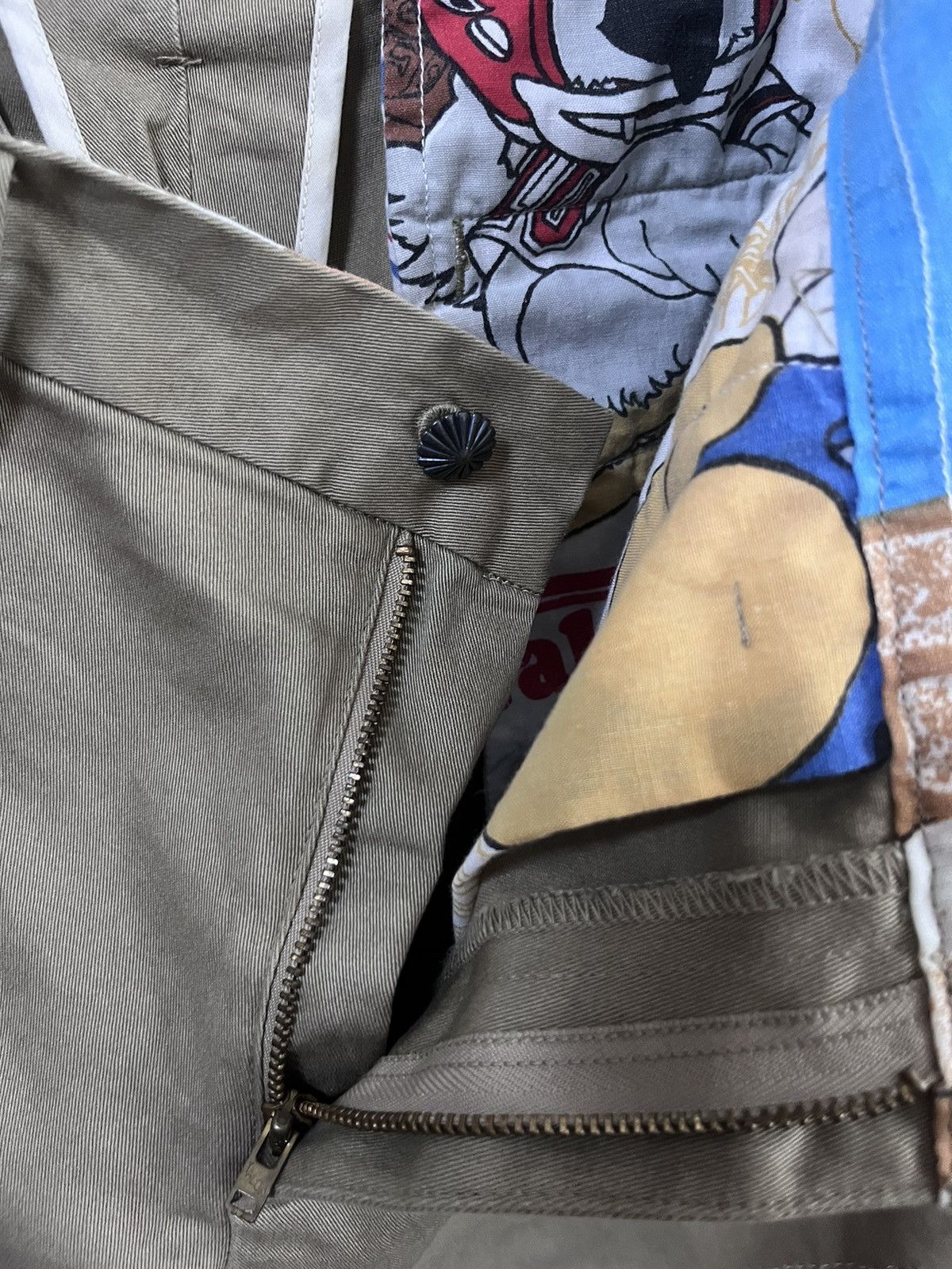 Japanese Brand SEVESKIG remake chino pants patchwork #F3 Size US 30 / EU 46 - 7 Thumbnail