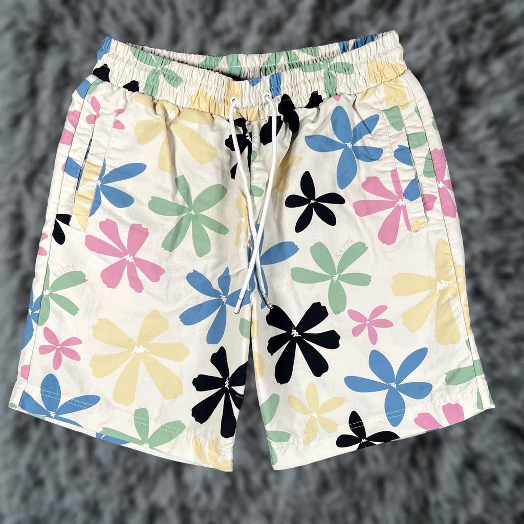 Kappa Kappa Shorts Mens Medium Multicolor Floral Swim Trunks Drawstring Pockets Tropical Size US 31 - 1 Thumbnail