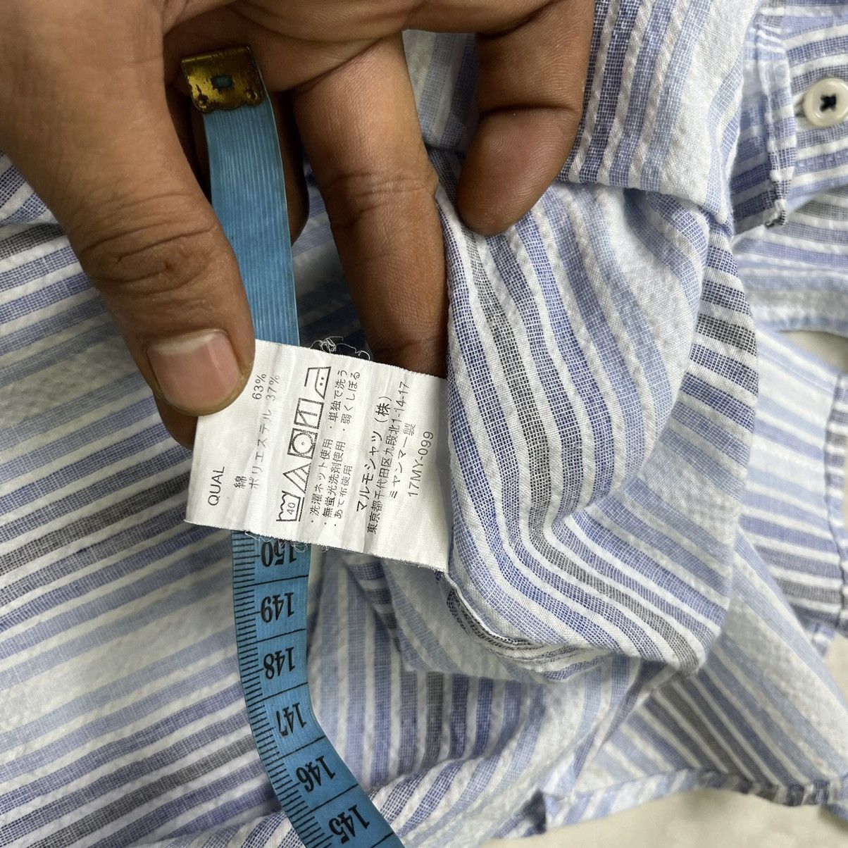 Kansai Yamamoto Kansai Yamamoto Shadow Striped button shirt Size US M / EU 48-50 / 2 - 8 Thumbnail