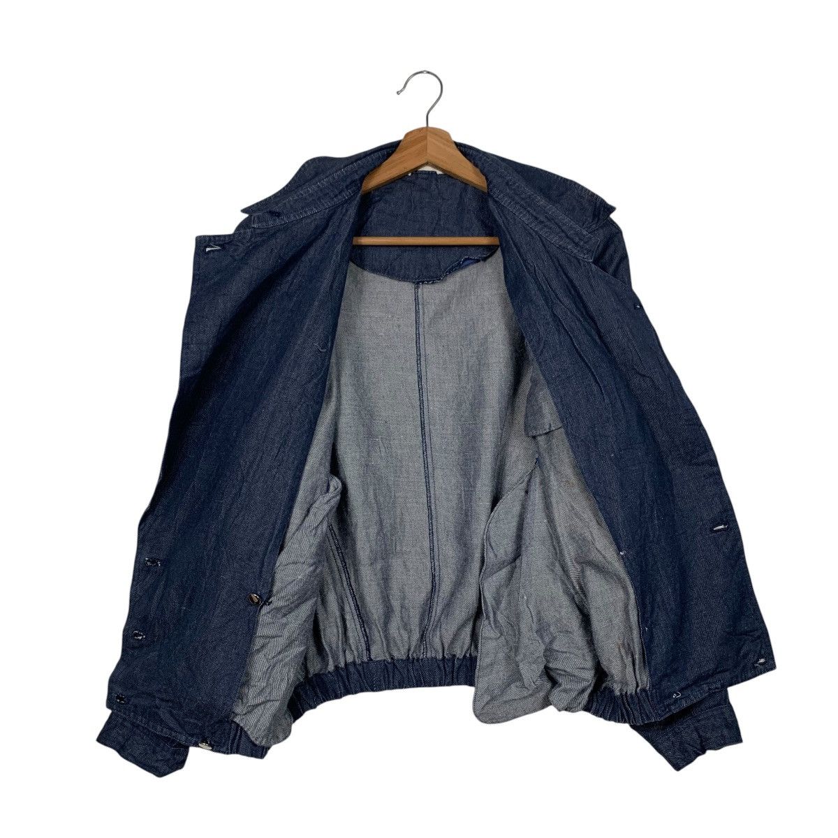 Japanese Brand ADVANCE & ADVENTURES Blue Denim Casual Jacket #1664-C74 Size M / US 6-8 / IT 42-44 - 11 Thumbnail