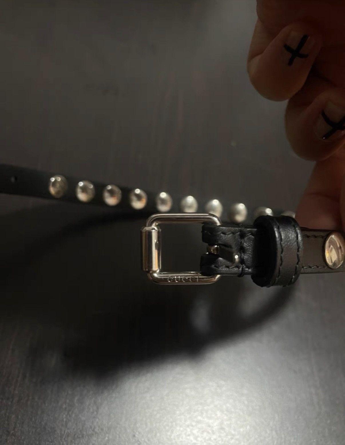Gucci GUCCI Runway Studded Leather Choker Size ONE SIZE - 3 Thumbnail