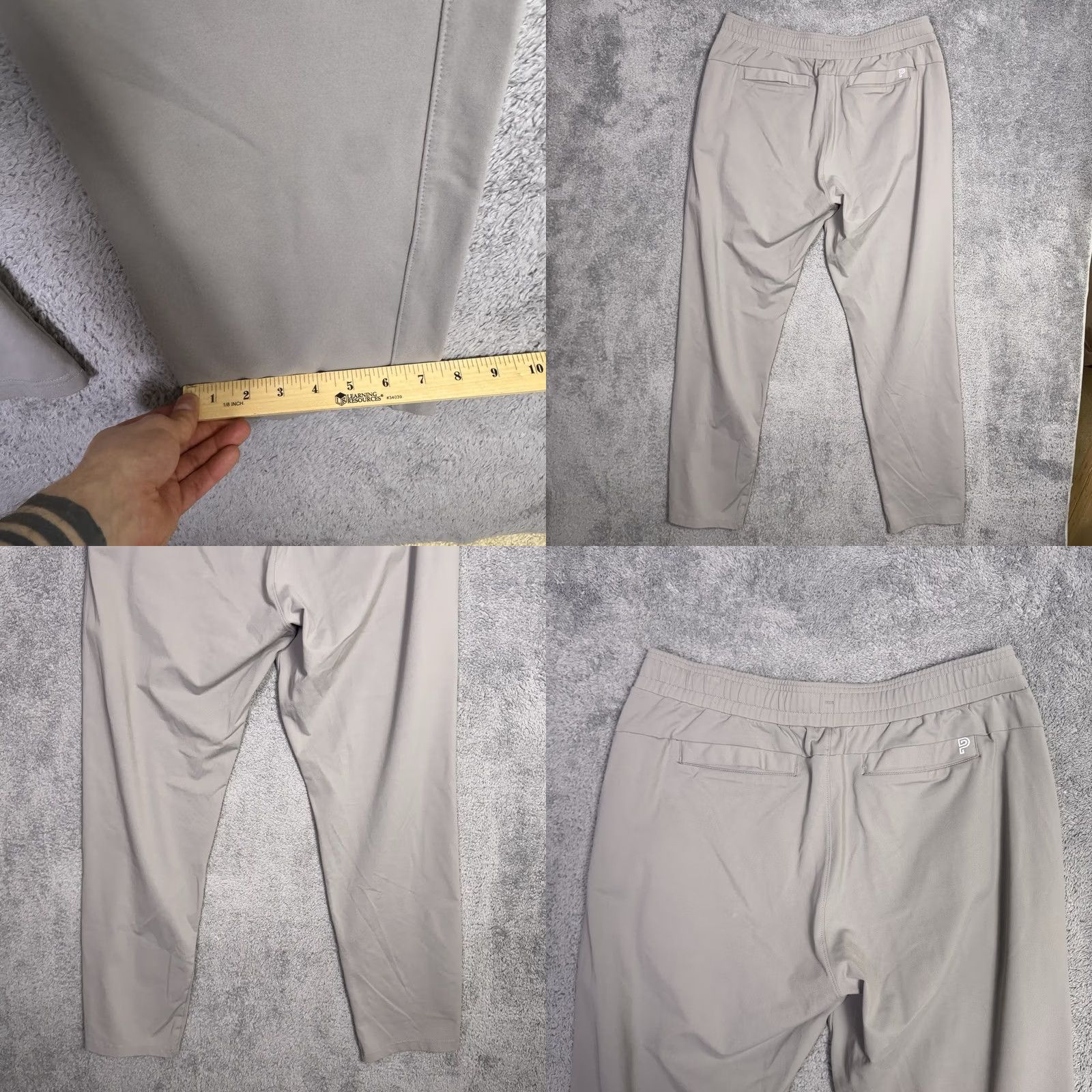 Vintage Public Rec Daymaker Pants Men 38x32 Gray Joggers Casual Workwear Knit Stretch Pockets Drawstring Size US 38 / EU 54 - 9 Thumbnail
