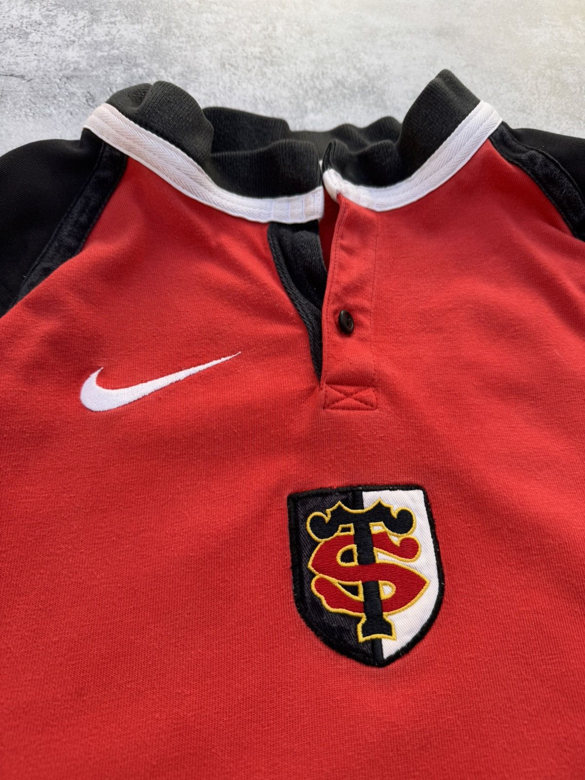 Nike × Vintage Vintage Nike &Toulousain Stade Team retro Size US L / EU 52-54 / 3 - 3 Thumbnail