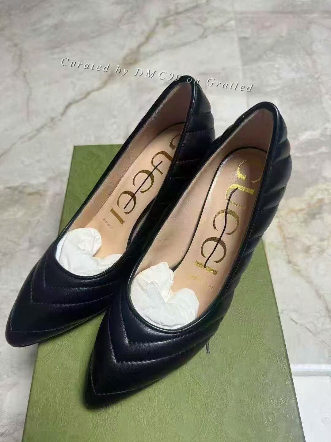 Gucci GUCCI black high heels Size US 4.5 / IT 34.5 - 1 Thumbnail