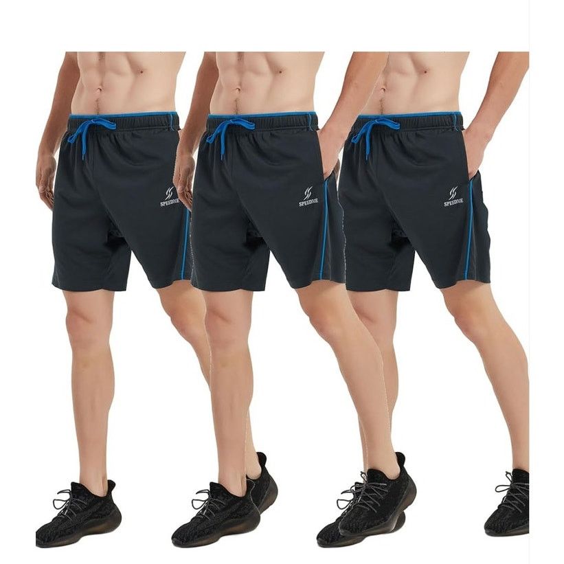 The Unbranded Brand 3 Pack MEDIUM Mens Athletic Shorts with Pockets Quick Dry Size US 34 / EU 50 - 1 Thumbnail