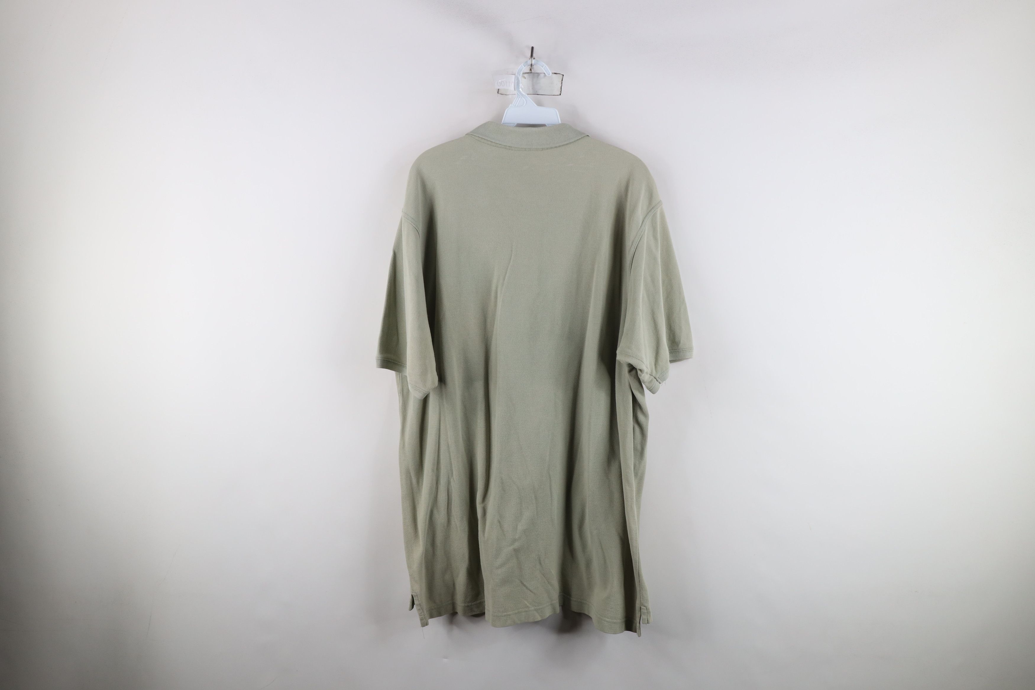 Reebok × Vintage Vintage 90s Reebok Spell Out Collared Polo Shirt Green Size US L / EU 52-54 / 3 - 12 Thumbnail