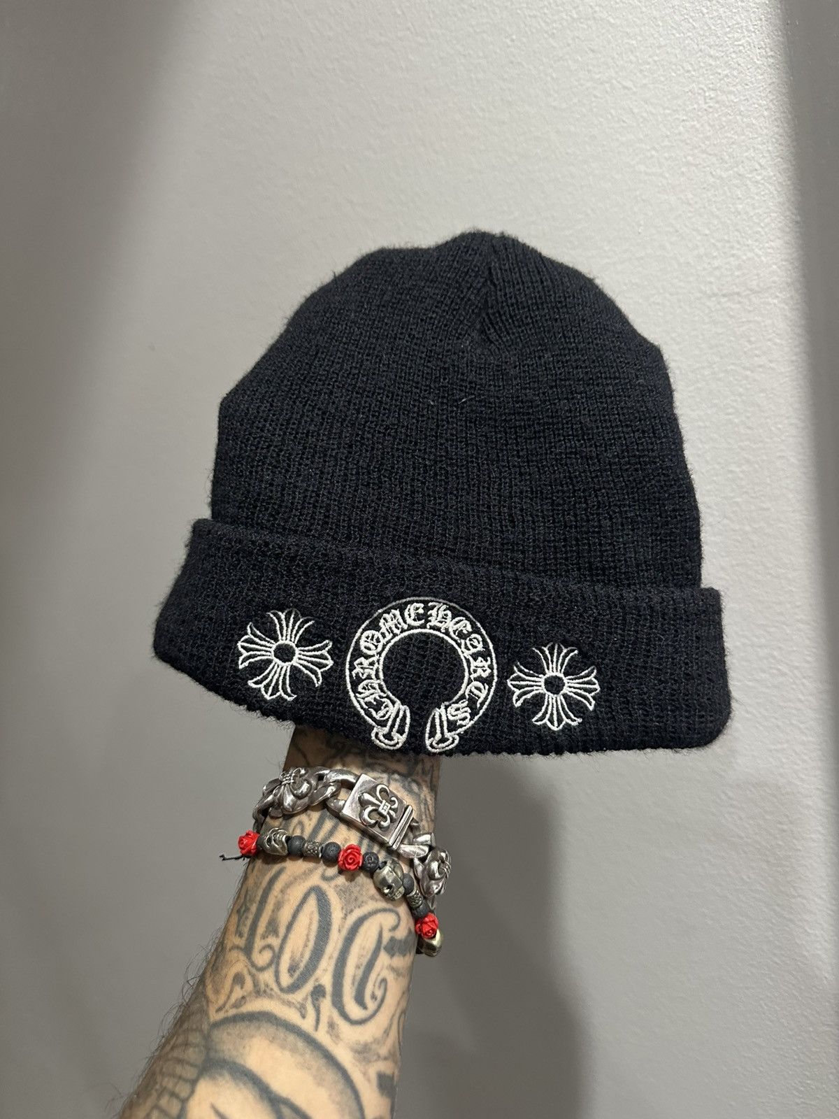 信頼も高い Hearts Chrome Chrome Grailed | beanie horseshoe wool hearts 帽子