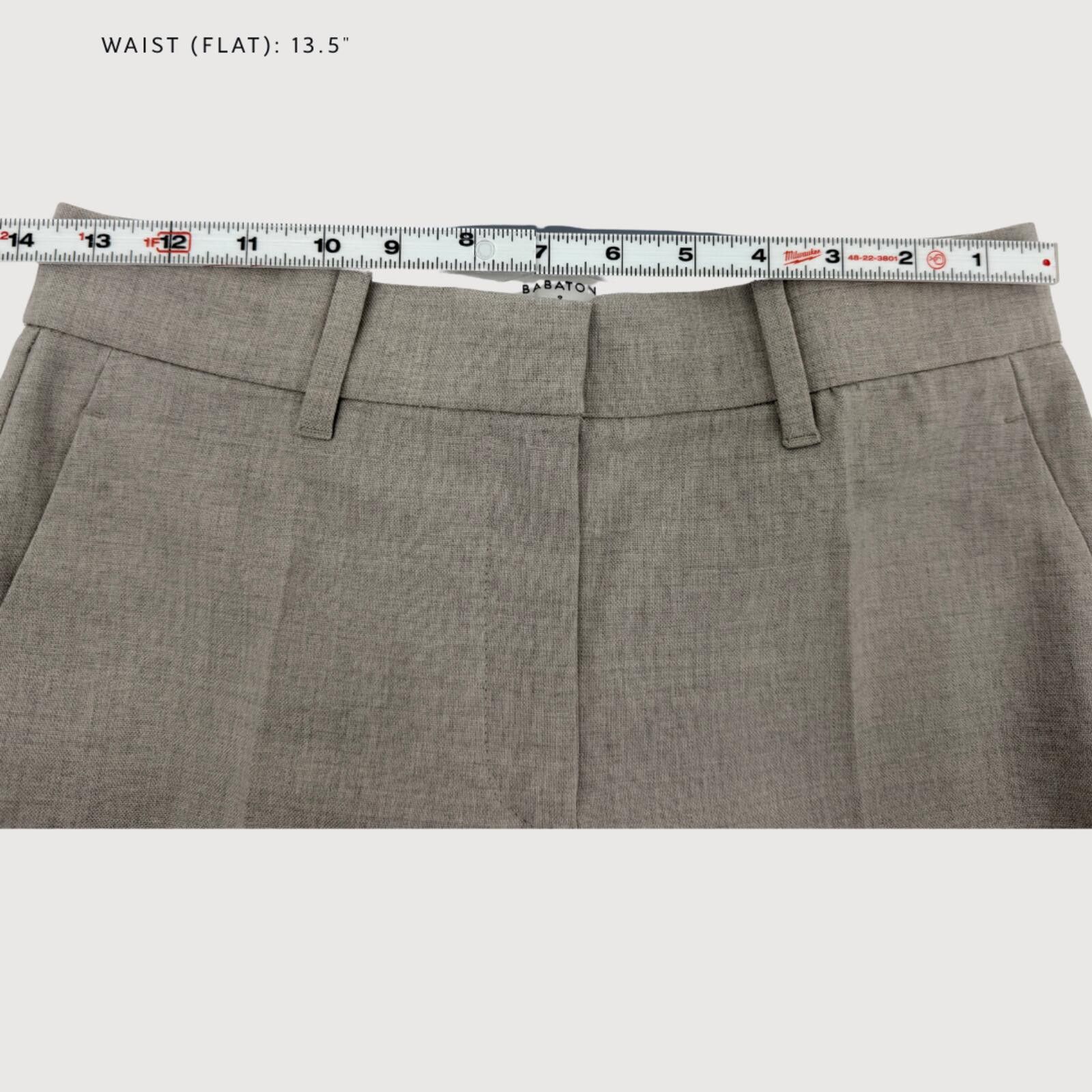 Other Aritzia Babaton Agency Cropped Wool Pant Taupe Size 2 Size 26" / US 2 / IT 38 - 7 Thumbnail