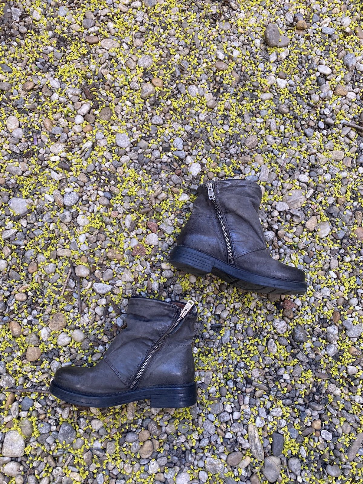 A.S.98 × Vintage Vintage A.S.98 Ash Leather Double Pocket Boots Size US 6 / IT 36 - 2 Thumbnail