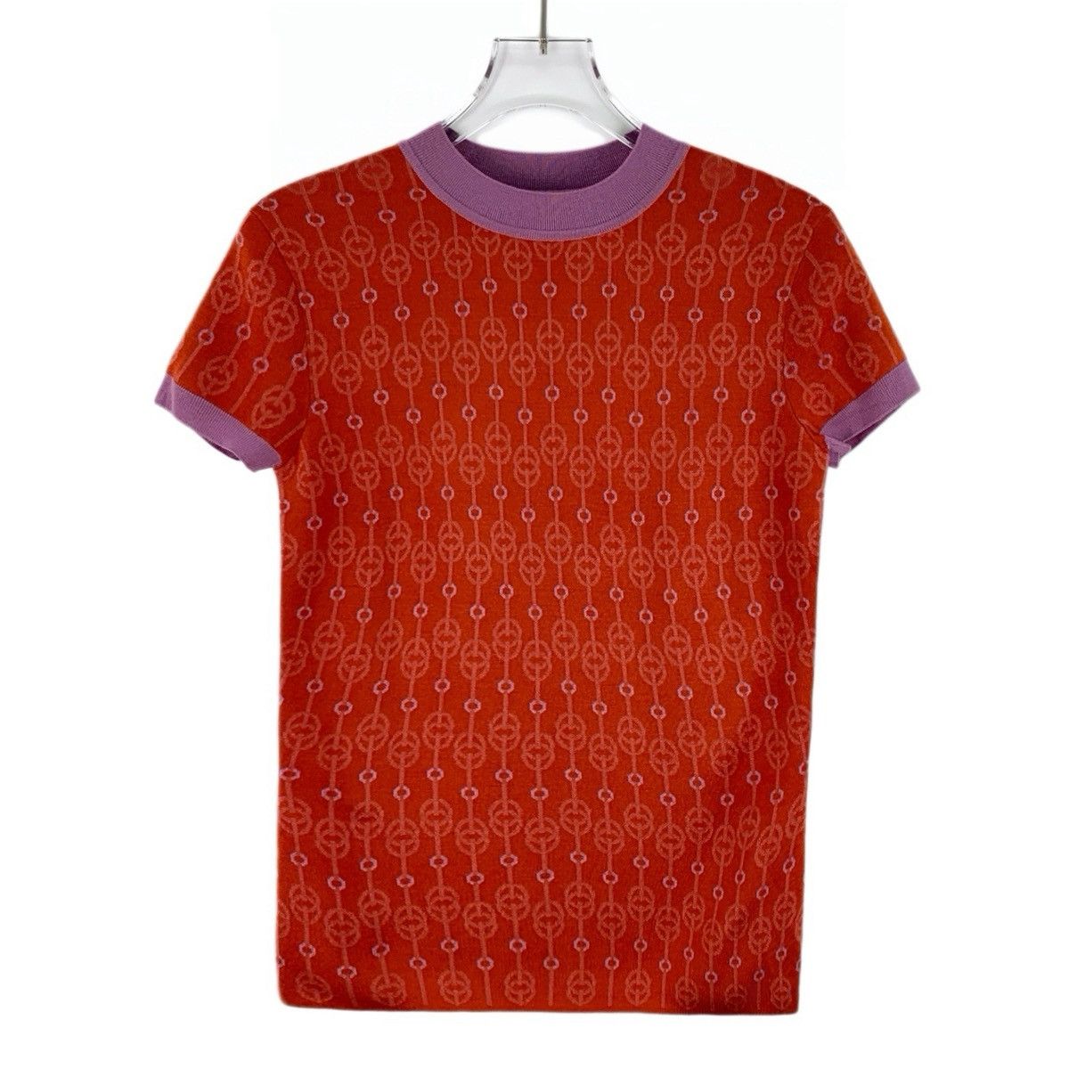 Hermes Hermès Jacquard All Over Print Short Sleeve T-shirt K26WX Size S / US 4 / IT 40 - 1 Thumbnail