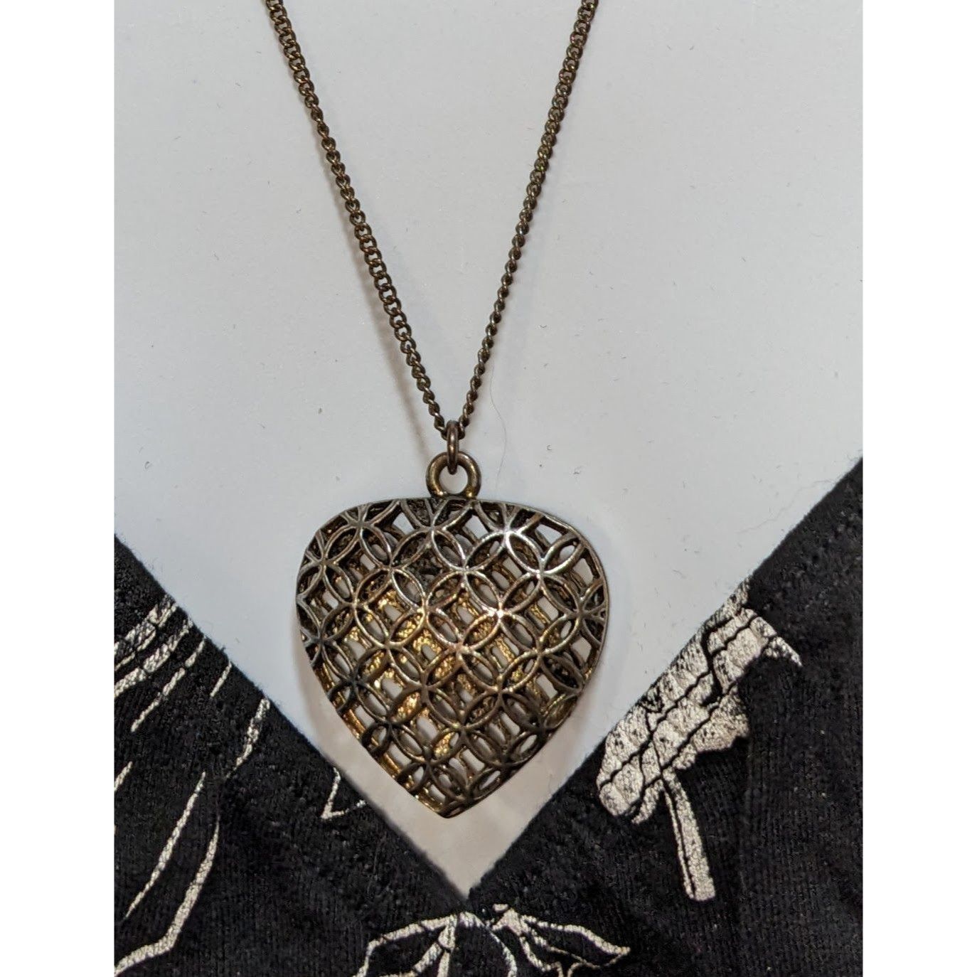 Other Heart-Shaped Filigree Pendant Necklace Size ONE SIZE - 5 Thumbnail