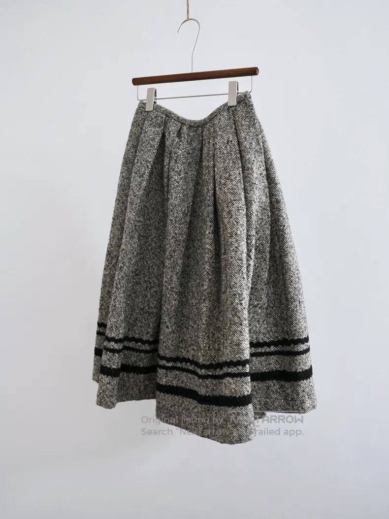 Comme des Garcons Comme Des Garcons size M Wool Tweed Pleated Skirt Size 22" - 5 Thumbnail