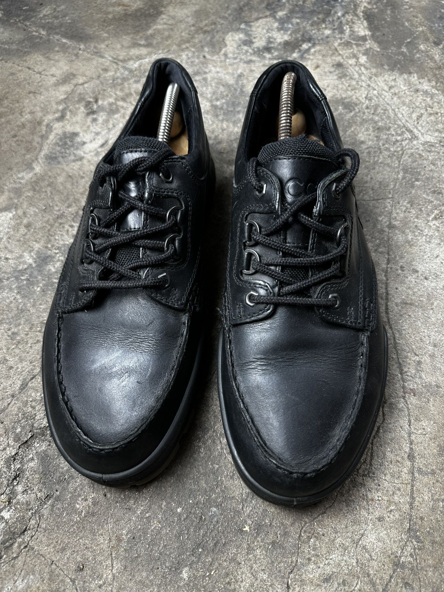 Ecco Vintage Ecco Chunky Avant Garde Leather Loafers Boots Size US 12.5 / EU 45-46 - 7 Thumbnail