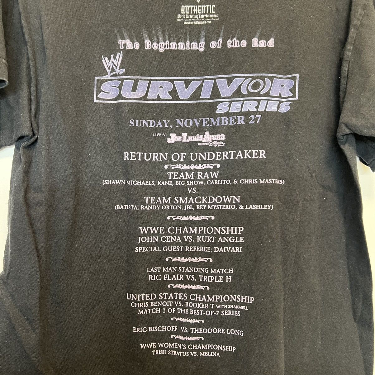 Vintage Vintage Undertaker Survivor Series Tee Black Size US M / EU 48-50 / 2 - 3 Thumbnail