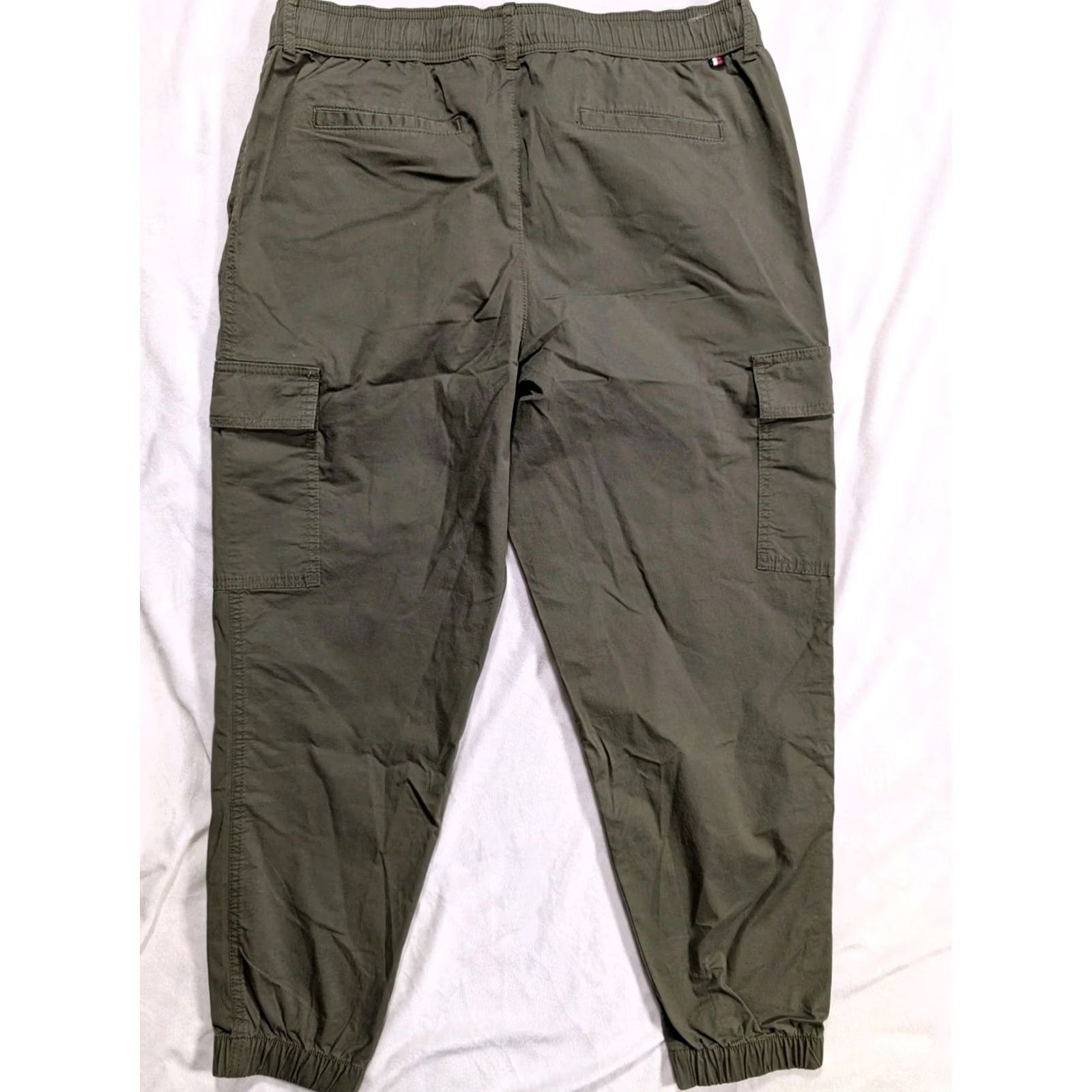 Vintage VINTAGE Tommy Jeans Pants Men M Green Y2K Cargo Joggers Elastic Waist 32 Size US 32 / EU 48 - 6 Thumbnail