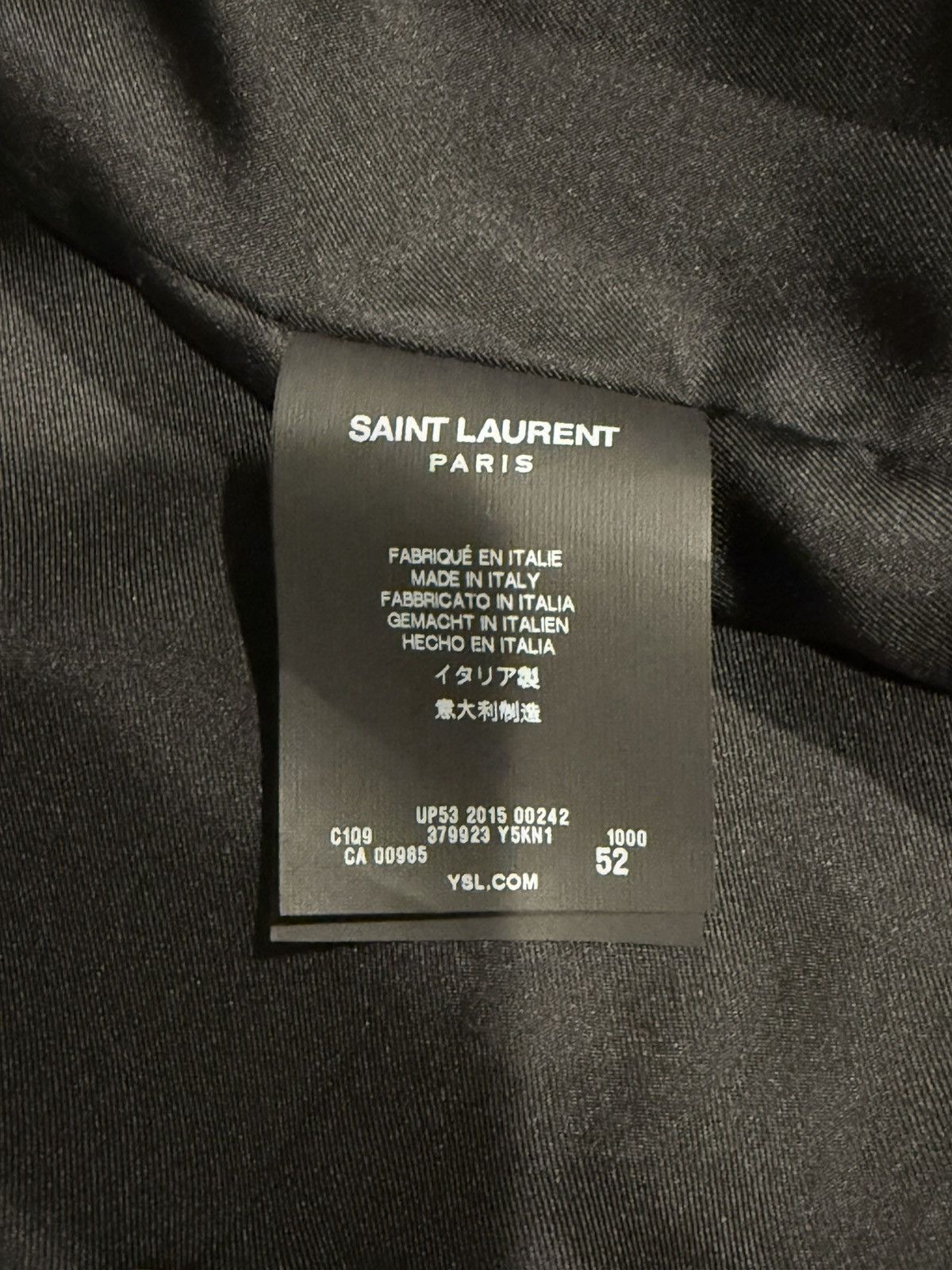 Hedi Slimane × Saint Laurent Paris Saint Laurent Paris Hedi Slimane Black Suede Jacket Size US L / EU 52-54 / 3 - 7 Thumbnail
