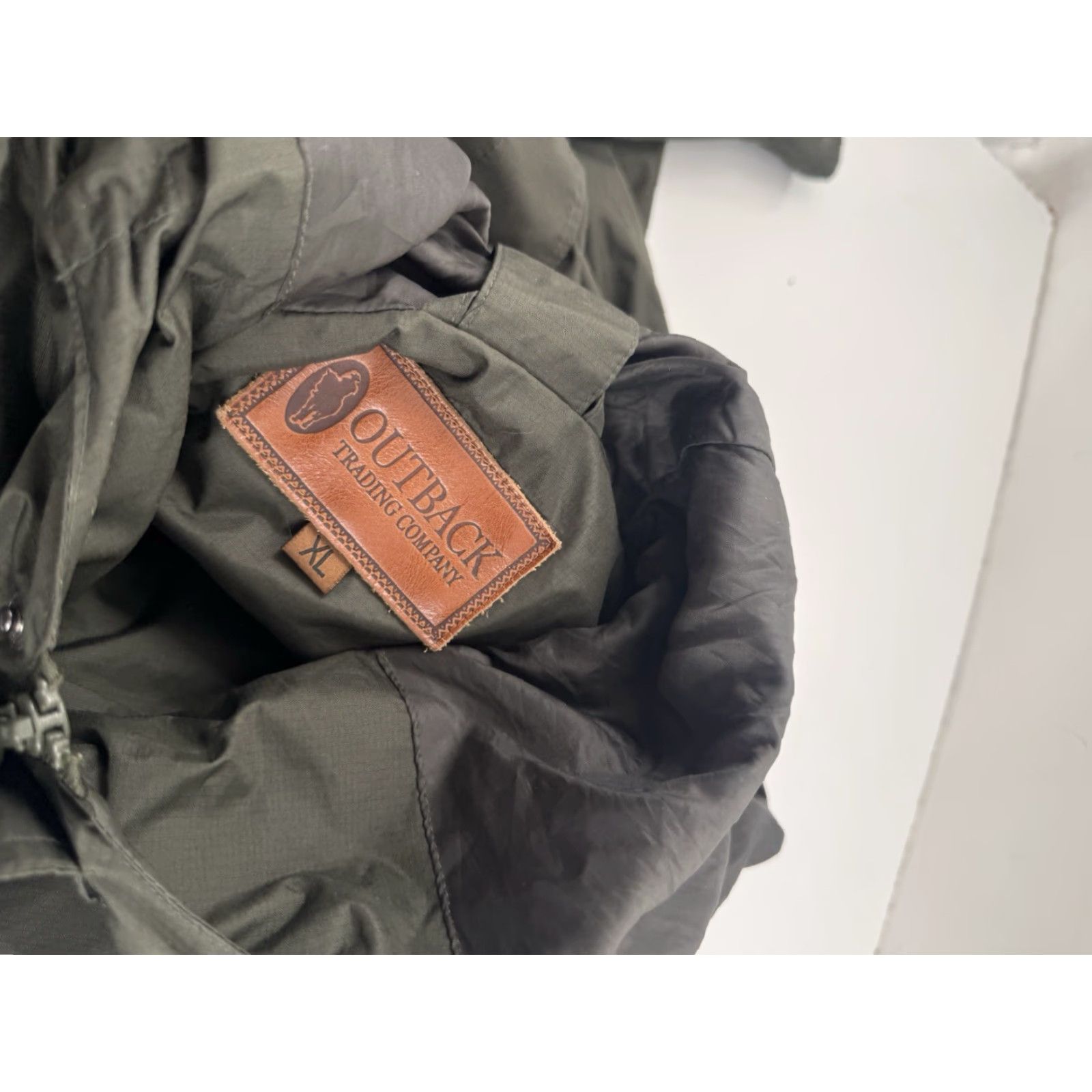 CO Outback Trading Co Waterproof Duster Trenchcoat Parka XL Jacket Men Green Overcoat Size US XL / EU 56 / 4 - 3 Thumbnail