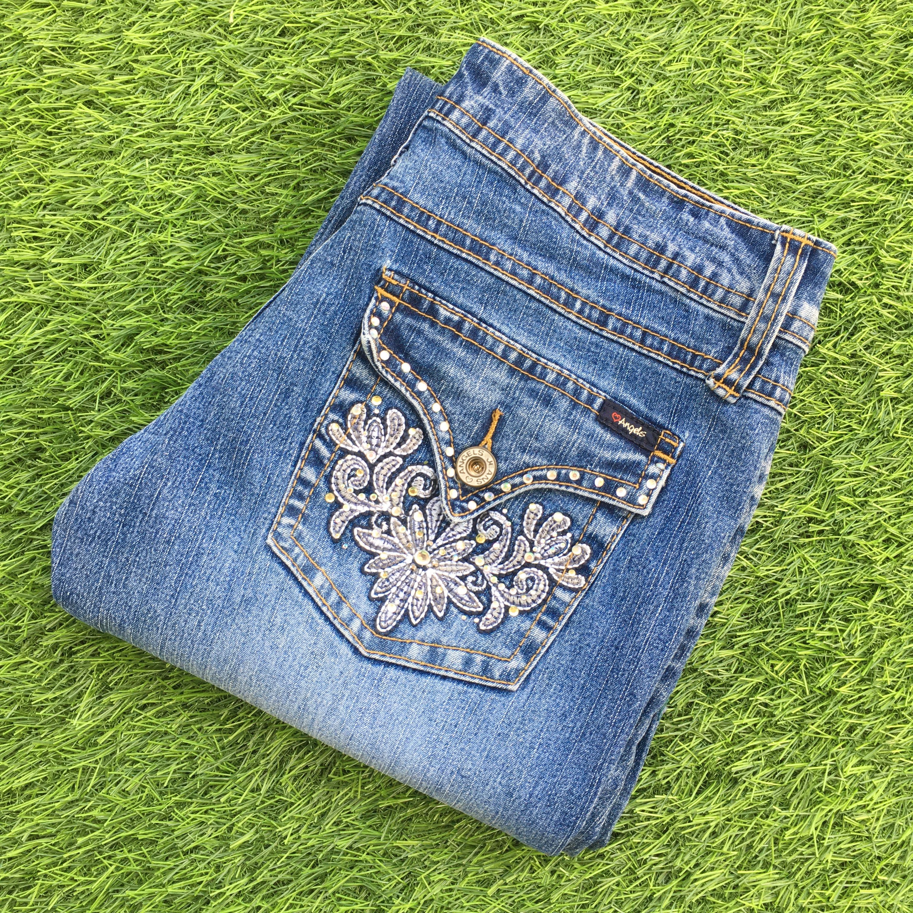 Designer × Jean Distressed Bootcut Stretch Jeans D-941 Size 26" / US 2 / IT 38 - 9 Thumbnail
