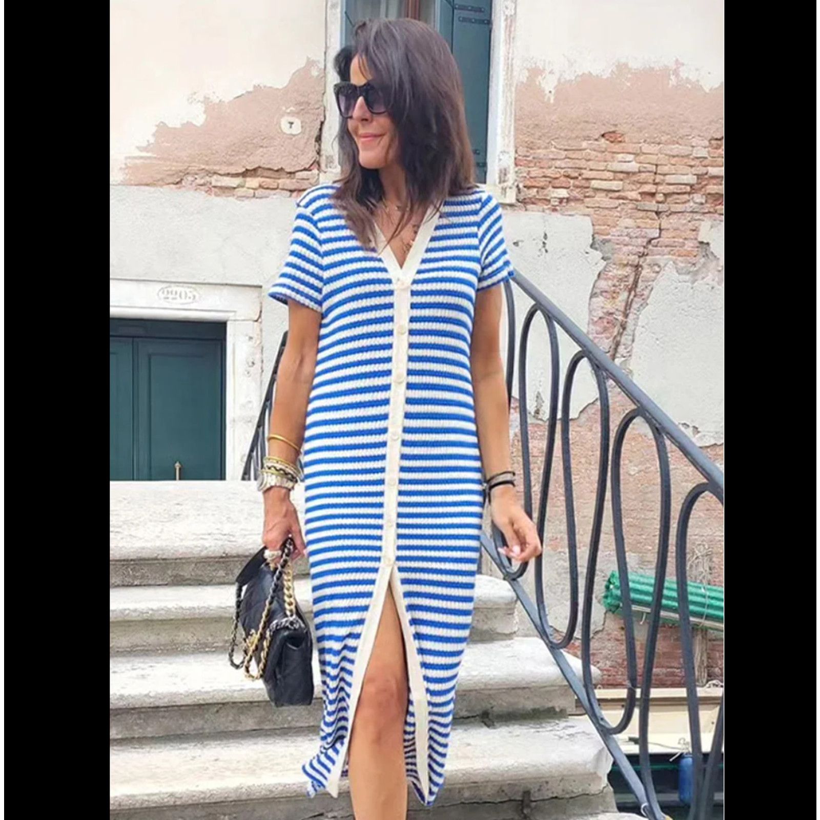 Mango BLOGGER FAVE!!! MANGO Knit Midi Dress NWT Size L / US 10 / IT 46 - 19 Thumbnail