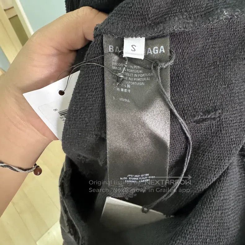 Balenciaga Balenciaga Black Hooded Sweatshirt Size US S / EU 44-46 / 1 - 3 Thumbnail