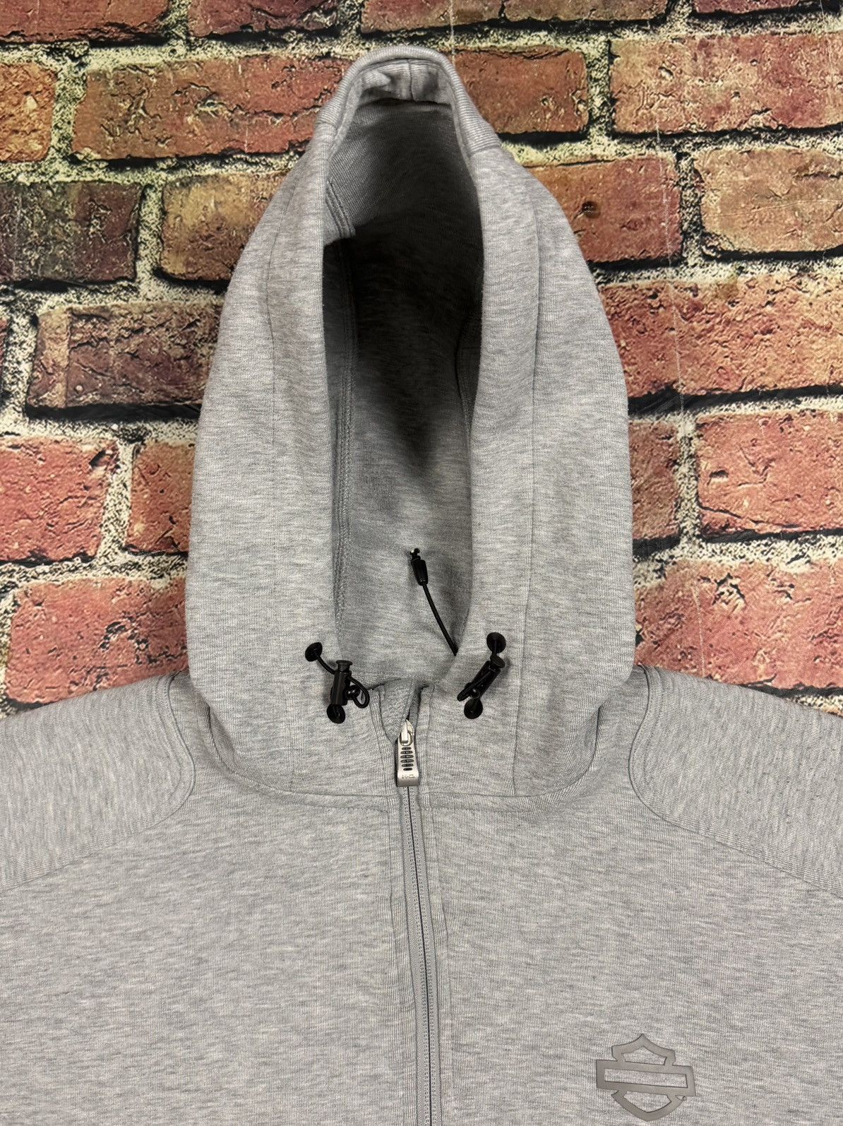 Harley Davidson Harley-Davidson Men's Rib-Knit Zip Up Hoodie Sweatshirt 3XL Size US XXL / EU 58 / 5 - 6 Thumbnail