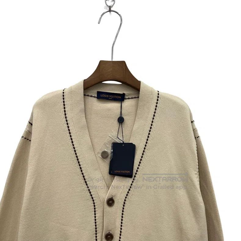 Louis Vuitton Louis Vuitton Tyler co-branded cream intarsia knit cardiga Size US M / EU 48-50 / 2 - 3 Thumbnail