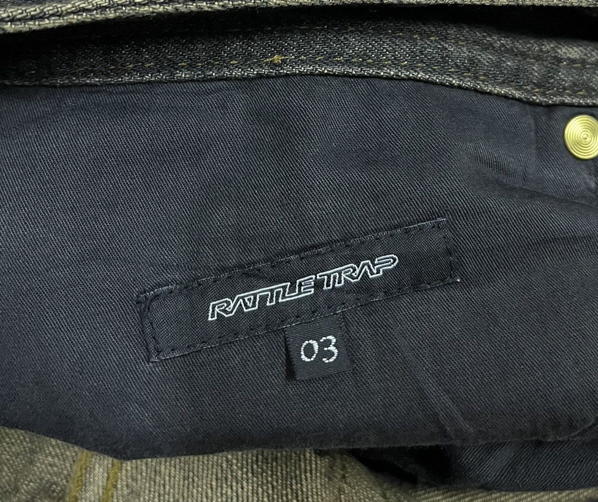 Japanese Brand Punk Skulls Design by RATTLE TRAP Distressed Denim Size US 34 / EU 50 - 13 Thumbnail