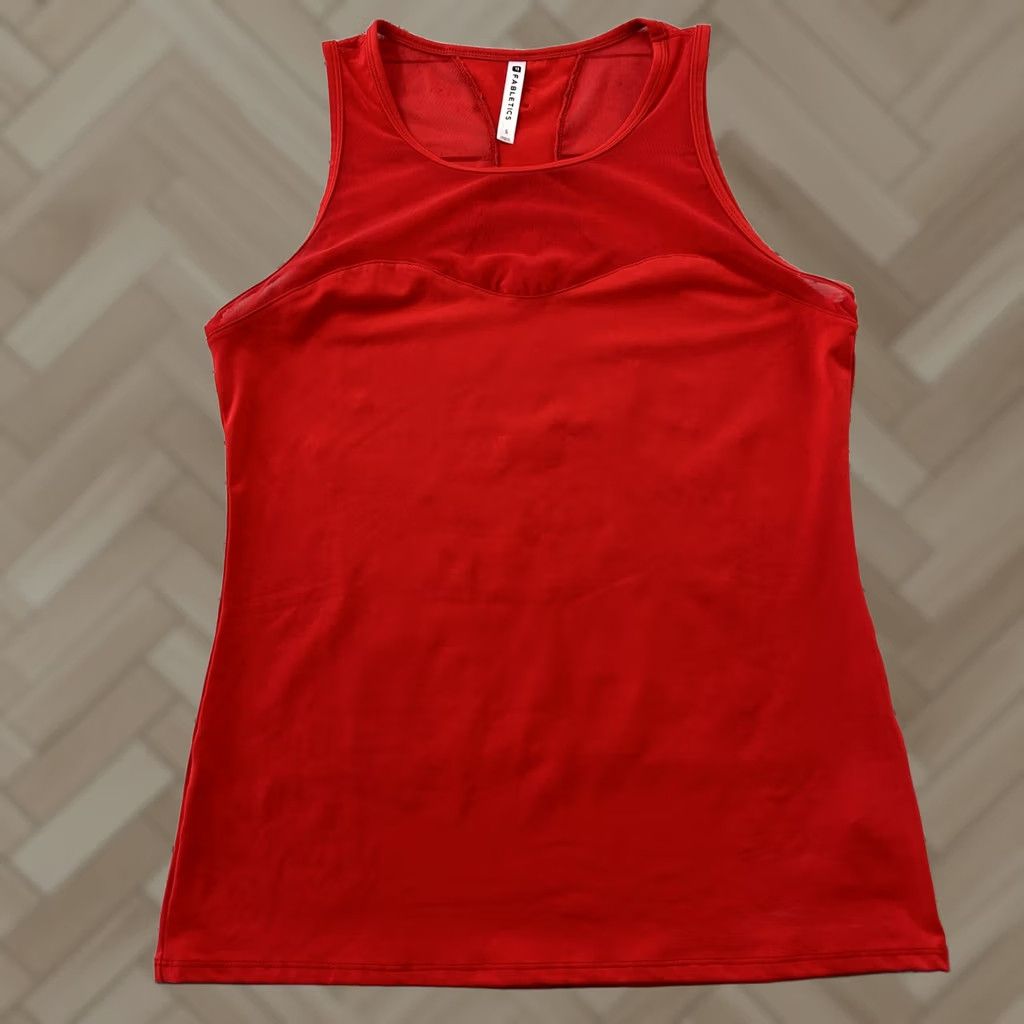 Fabletics Fabletics Sleeveless Tank Top Women's Small Red Yoga Athletic Tank Shirt Sleeveless Scoop Neck Activewear Women S Red Fabletics Size S / US 4 / IT 40 - 1 Thumbnail
