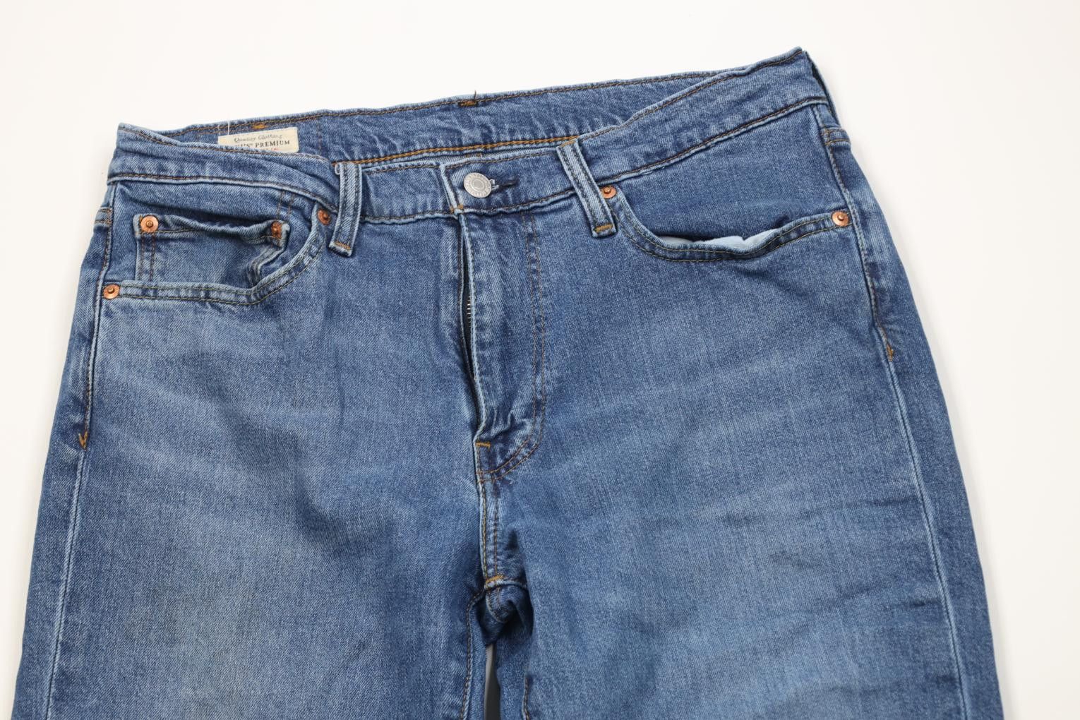 Levi's Vintage Y2K Levis 514 Premium Straight Leg Denim Jeans Size US 33 - 2 Thumbnail