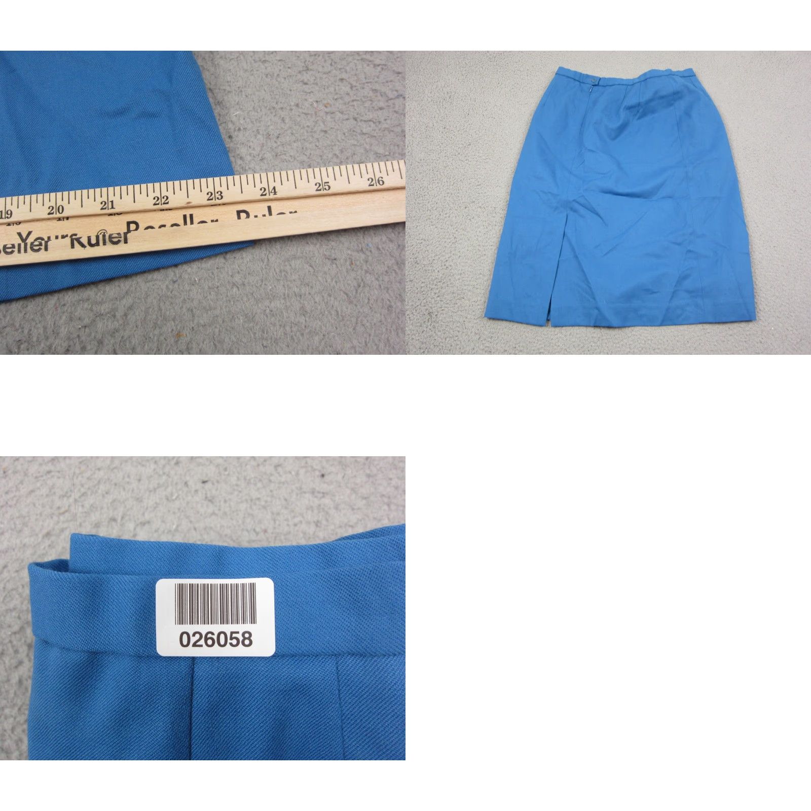 Pendleton VINTAGE Pendleton Skirt Womens 16 Blue A-Line 100% Wool Mod 80s 90s Made in USA Size 38" / US 16 / IT 52 - 9 Thumbnail