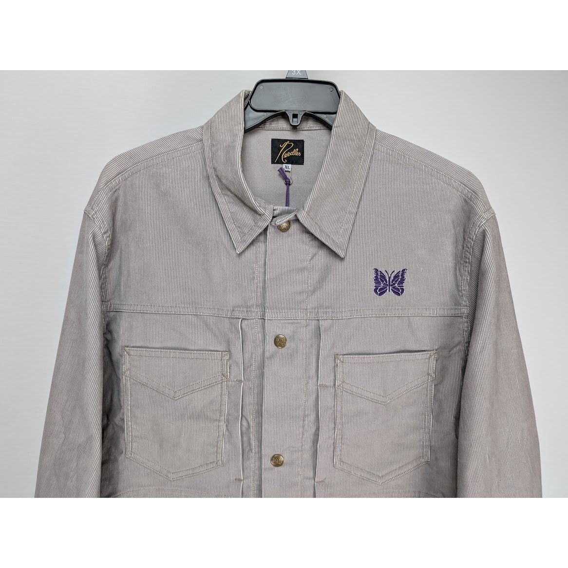 Needles o1rshd1 Needles Corduroy Penny Jacket in Grey Size US XL / EU 56 / 4 - 8 Thumbnail