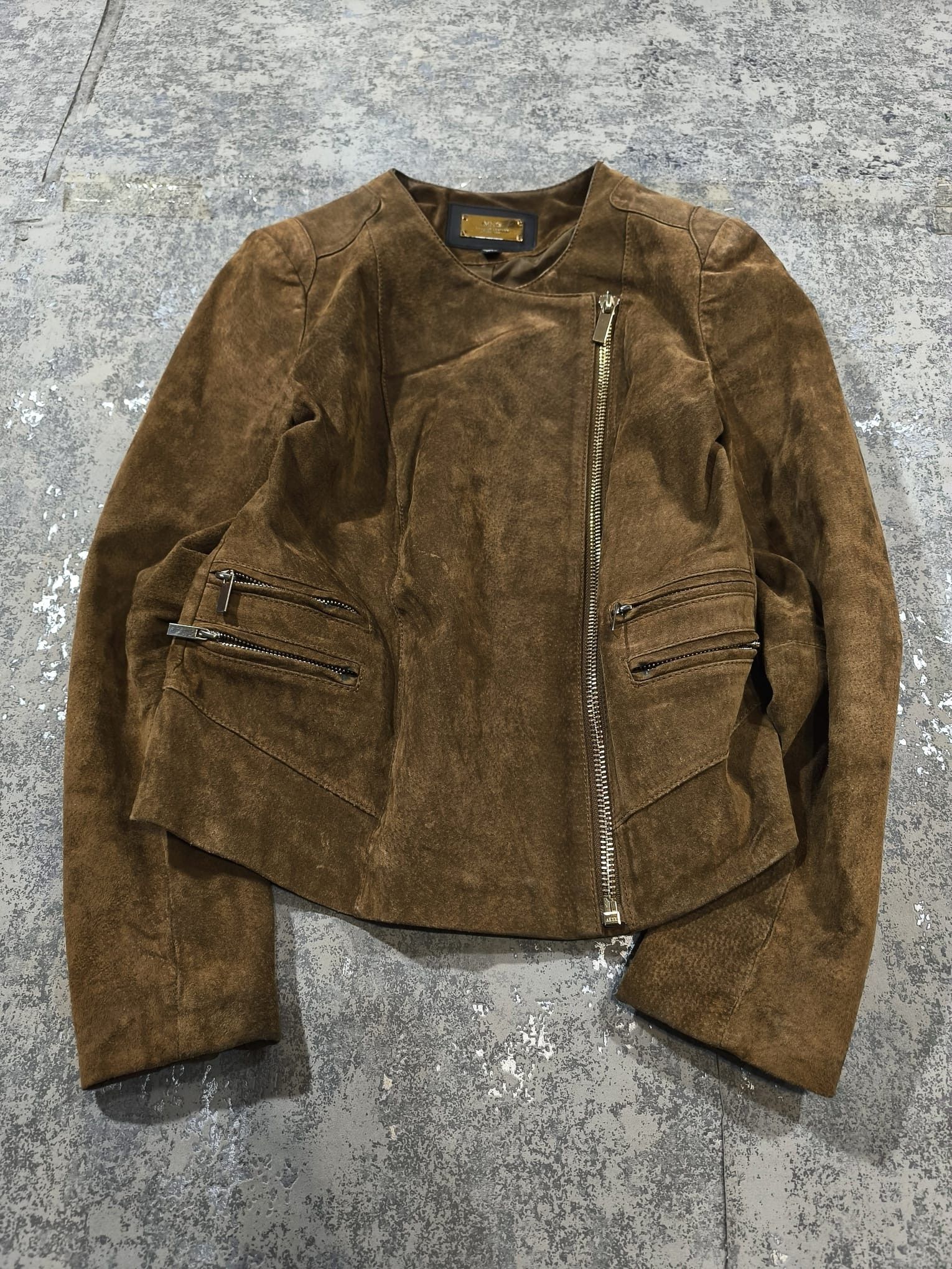 Hysteric Glamour SUEDE LEATHER CROP MOTO BIKER GIRL JACKET Size M / US 6-8 / IT 42-44 - 10 Thumbnail