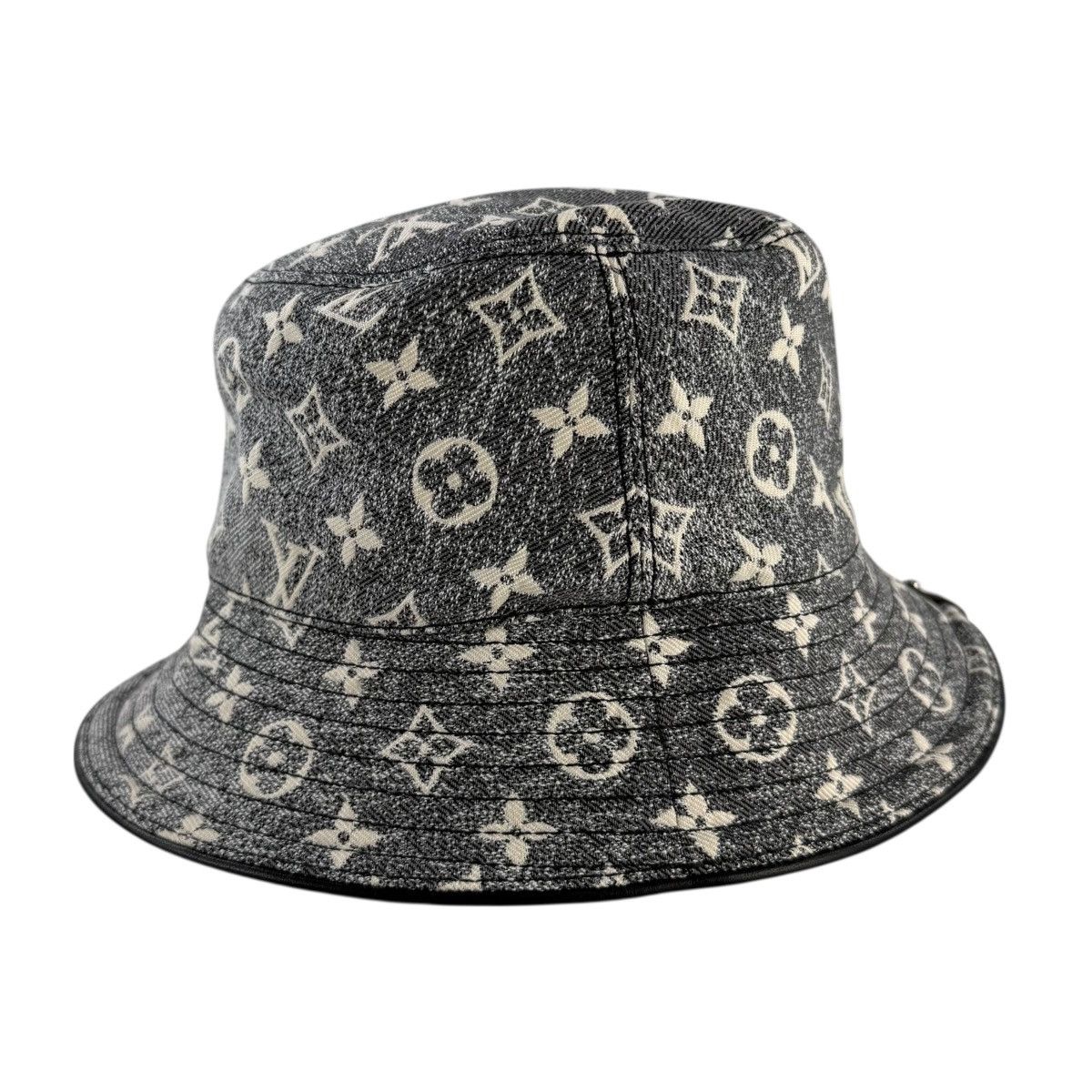 Louis Vuitton Louis Vuitton Monogram Jacquard Denim Bucket Hat Size ONE SIZE - 4 Thumbnail