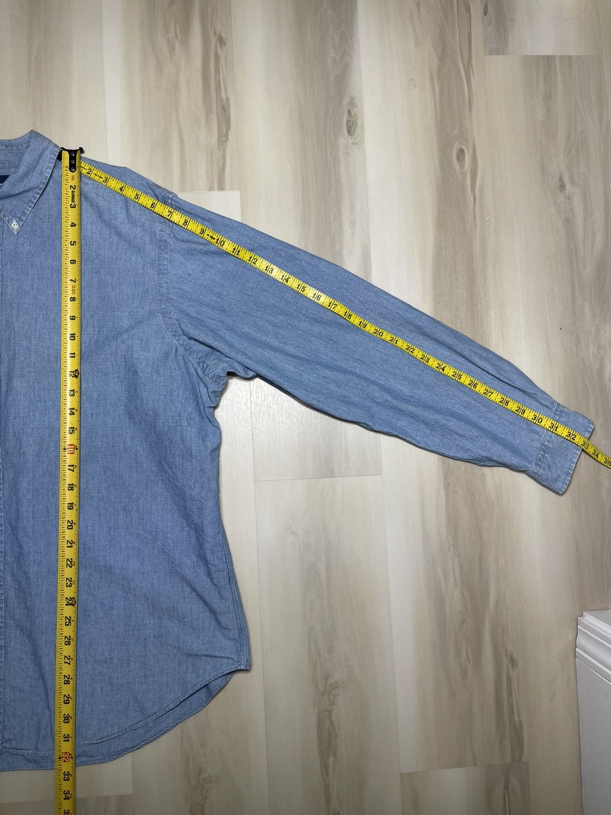 Polo Ralph Lauren Polo Ralph Lauren Men’s Denim Chambray Sz XXL Classic Fit Size US XXL / EU 58 / 5 - 5 Thumbnail