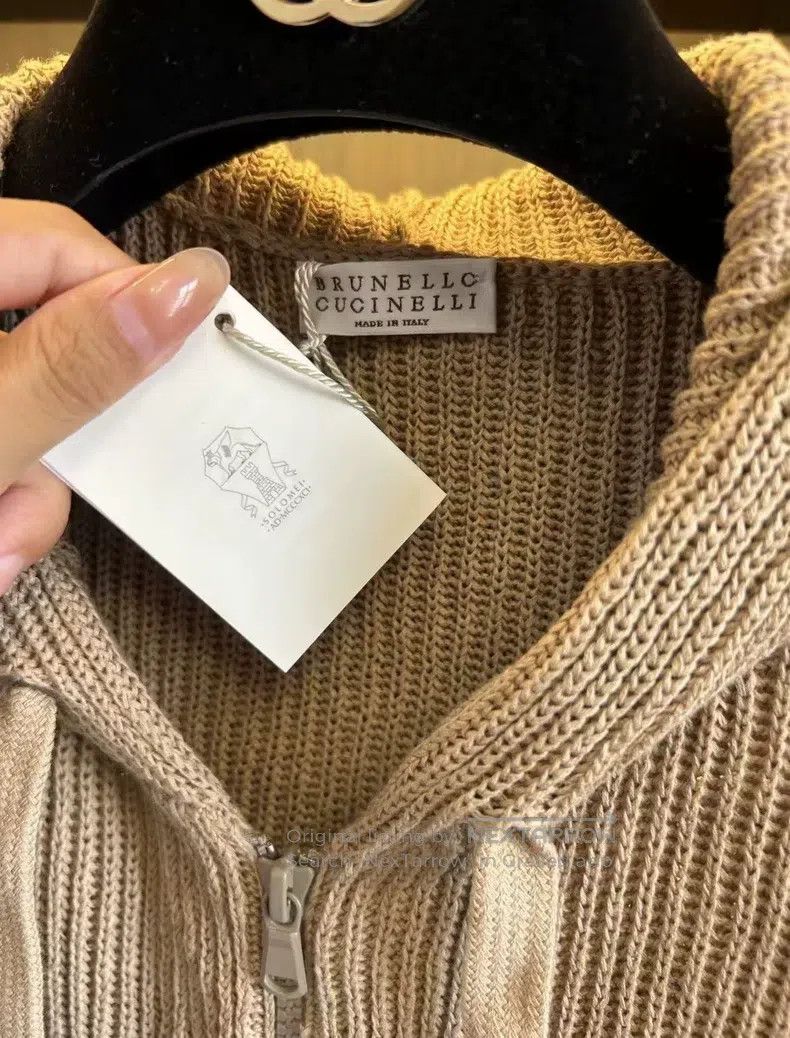 Brunello Cucinelli Brunello Cucinelli Coat, classic monilli beaded Size L / US 10 / IT 46 - 4 Thumbnail