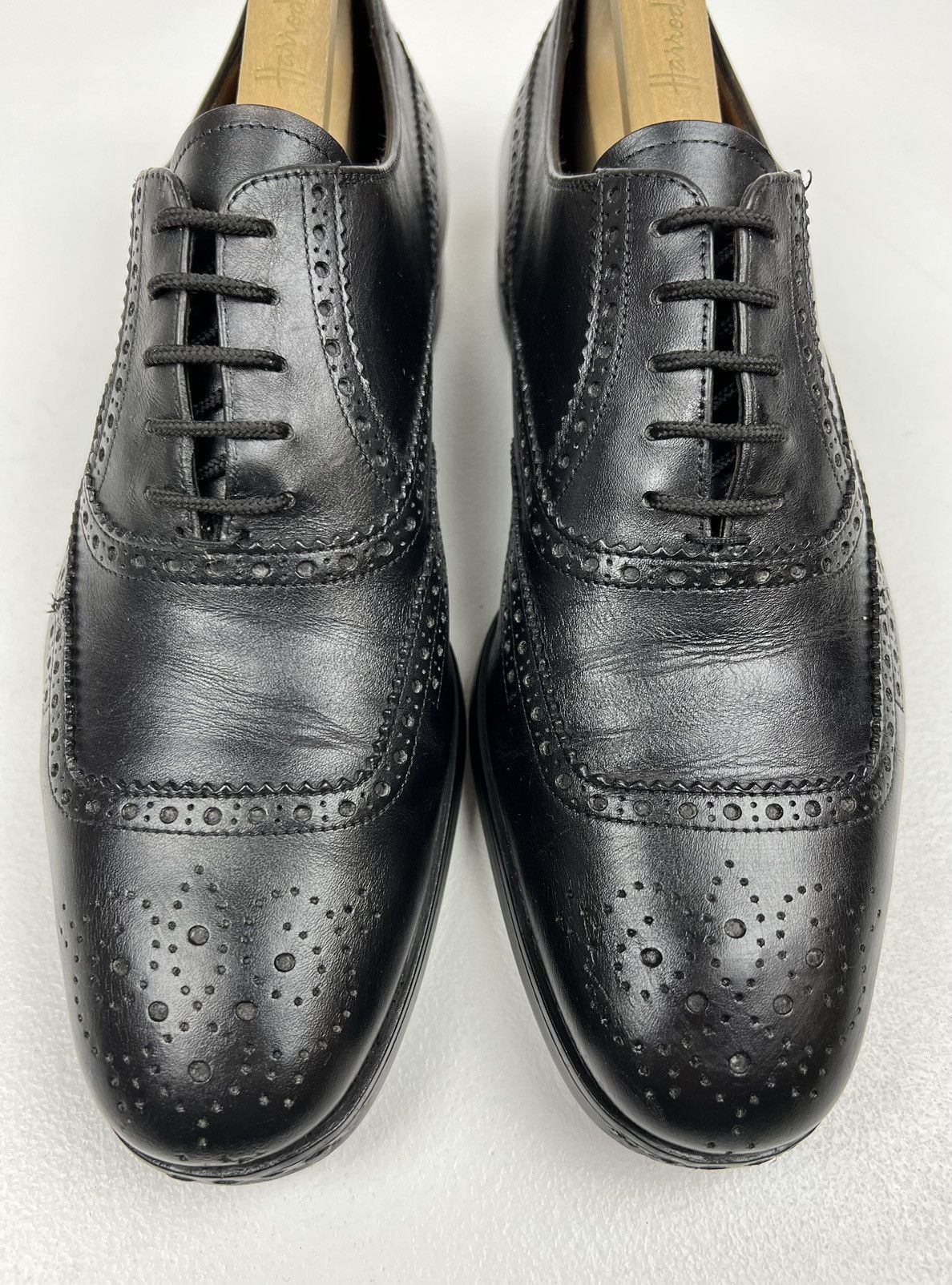 Prada PRADA MILANO Oxfords Leather Shoes Wingtip Black Men’s Size US 8.5 / EU 41-42 - 5 Thumbnail