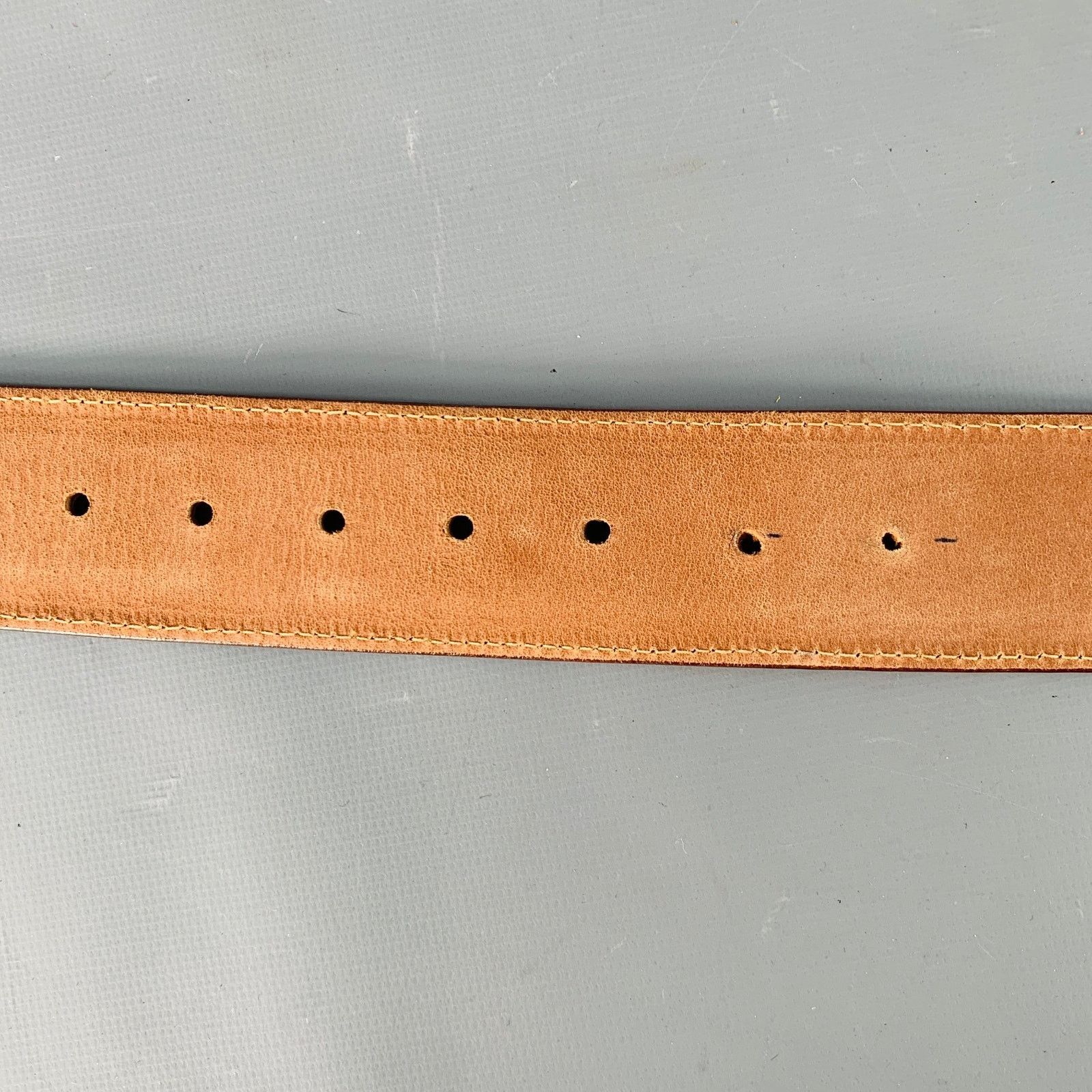 Other IL RICCIO Brown Snake Embossed Leather Belt Size ONE SIZE - 7 Thumbnail