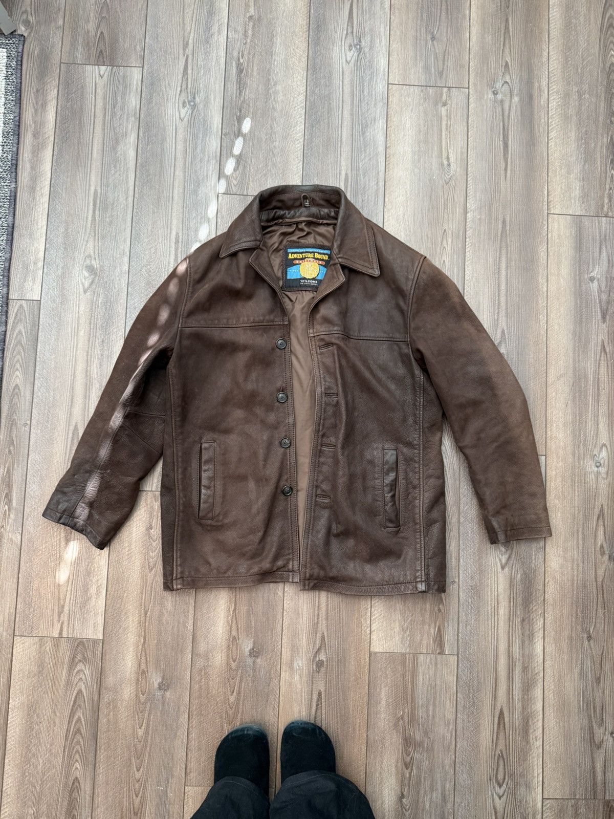 Wilsons Leather Wilson’S Leather Adventure Bound Brown Trench Coat, Men’s (Size Small)