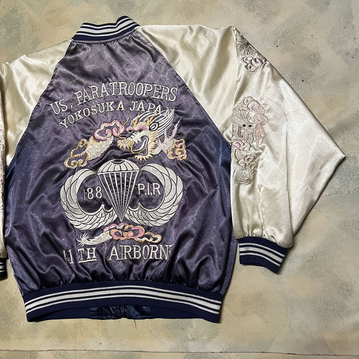 Japanese Brand Sukajan Big Logo Bomber Style Jacket Size US L / EU 52-54 / 3 - 3 Thumbnail