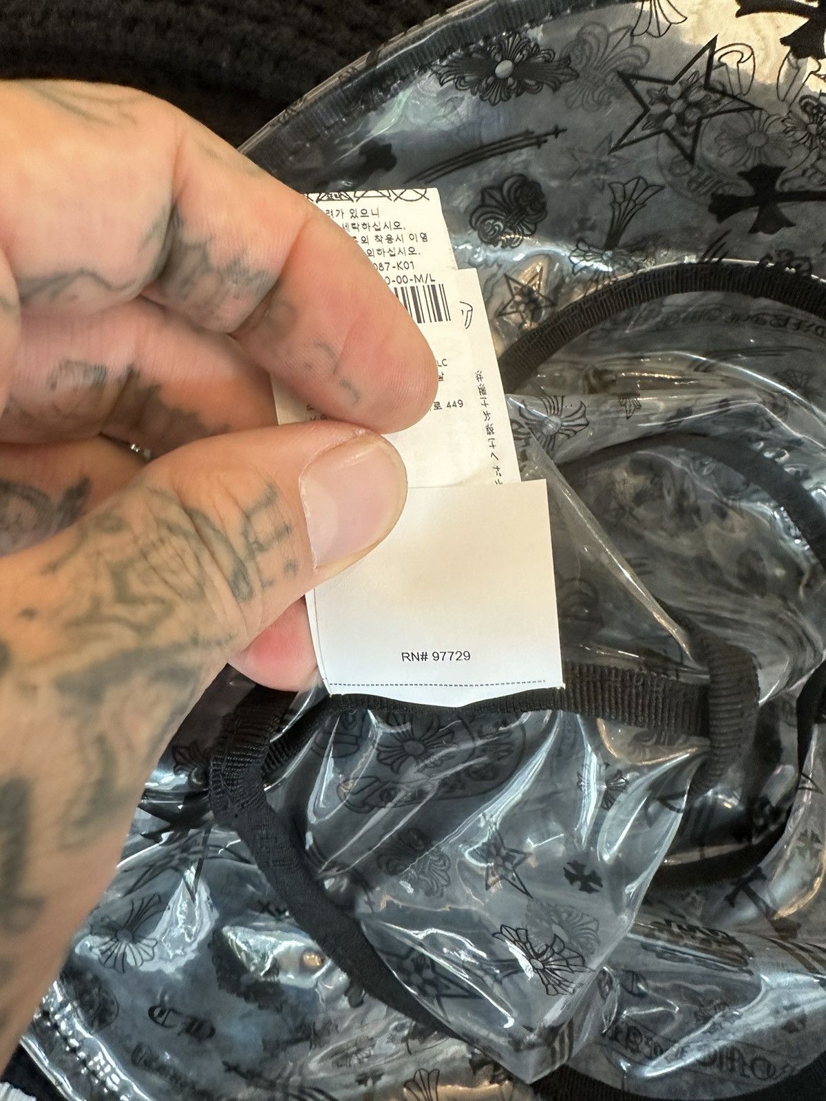 Chrome Hearts RARE! CHROME HEARTS CLEAR SEE THROUGH BUCKET HAT Size ONE SIZE - 10 Thumbnail
