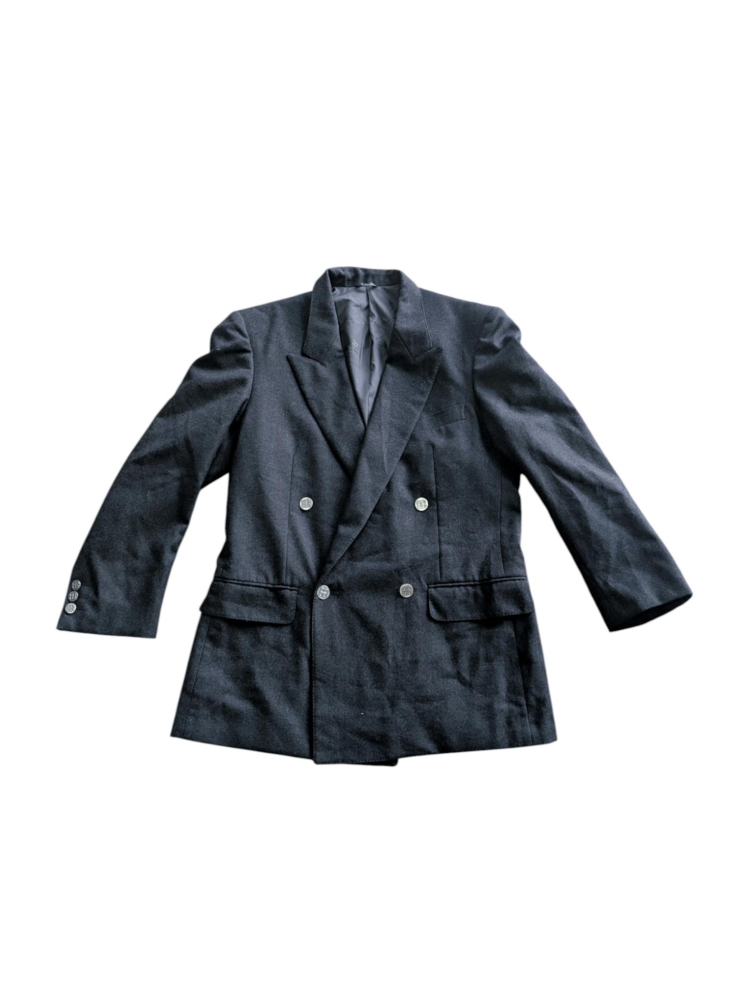Balenciaga Vintage Balenciaga BB Button Men Hourglass Wool Blazer Size 34R - 1 Thumbnail