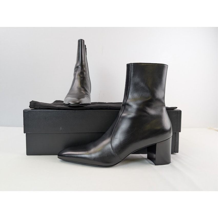 Saint Laurent Paris o1rshd1 XIV 70 Zipped Boot in Nero Size US 10 / EU 43 - 19 Thumbnail