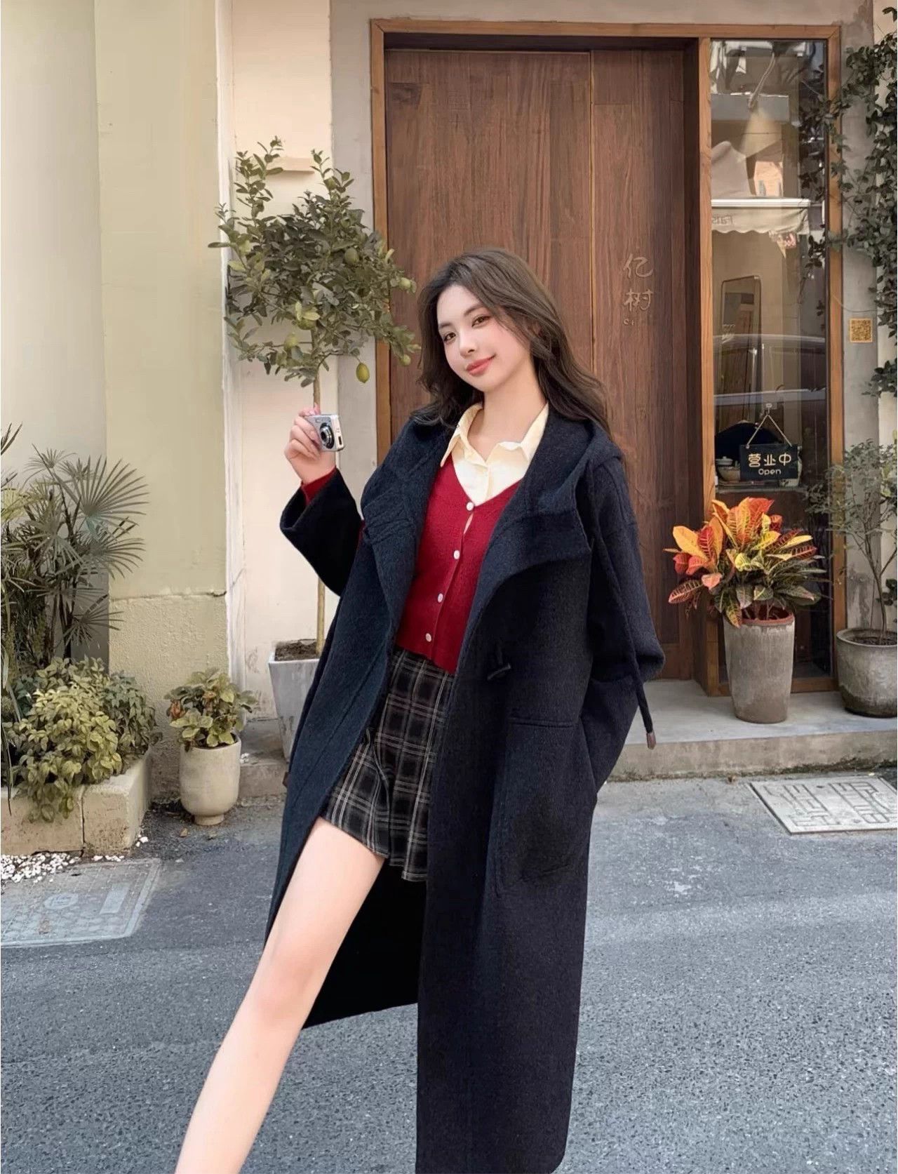Burberry Burberry Black Check Lining Hooded Short Coat UK4 Size XS / US 0-2 / IT 36-38 - 9 Thumbnail