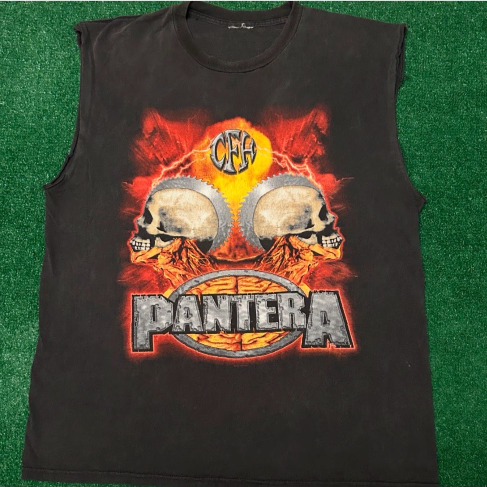 Vintage VINTAGE Pantera Cowboys From Hell CFH 2000 VTG Sleeveless Band Tee Shirt XL Men Black 90s Shirt Size US XL / EU 56 / 4 - 5 Thumbnail