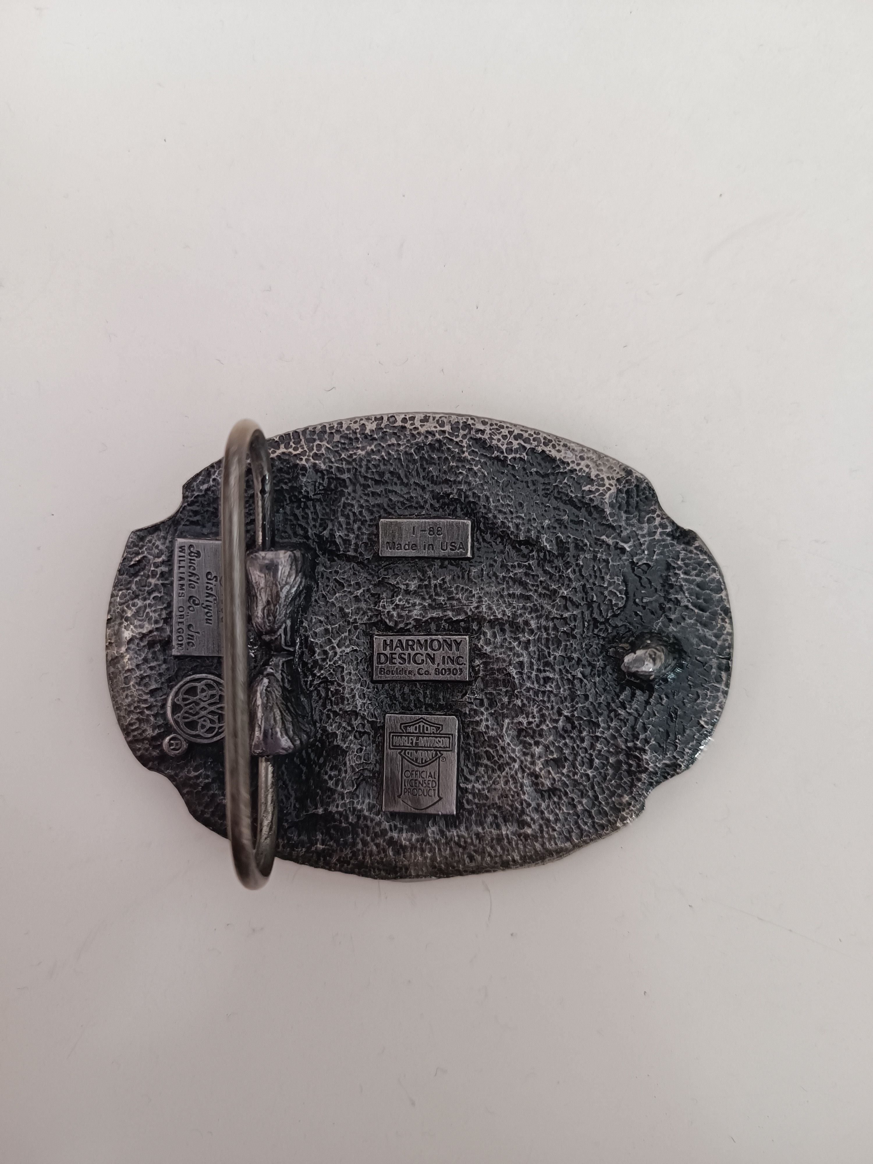 Harley Davidson Harley Davidson Mens Belt Buckle 90’s MADE IN USA 3D embled Size ONE SIZE - 2 Thumbnail