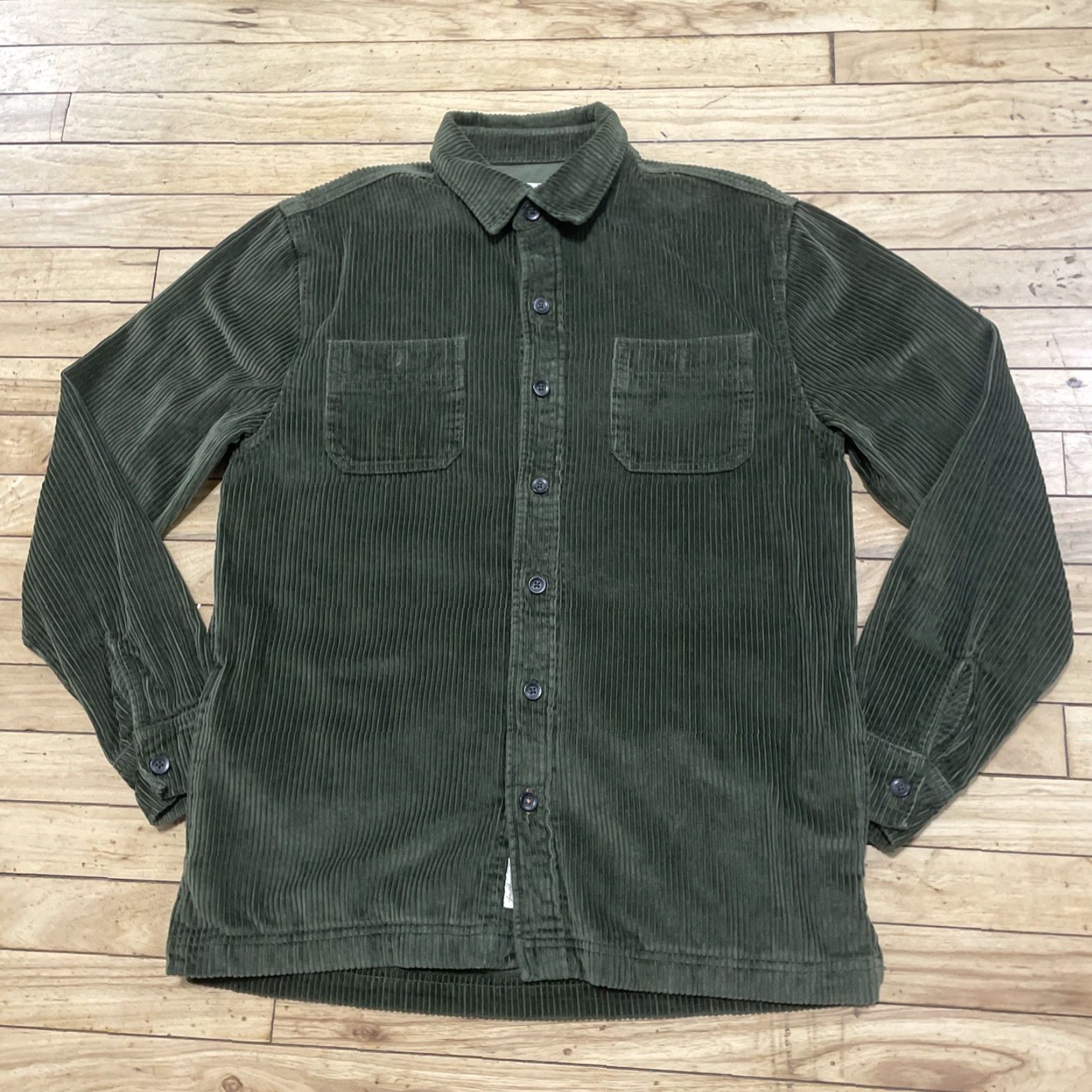 Weatherproof Weatherproof VTG 90s Corduroy Jacket Mens M Green Button Coat Shacket Grunge M Size M / US 6-8 / IT 42-44 - 2 Thumbnail